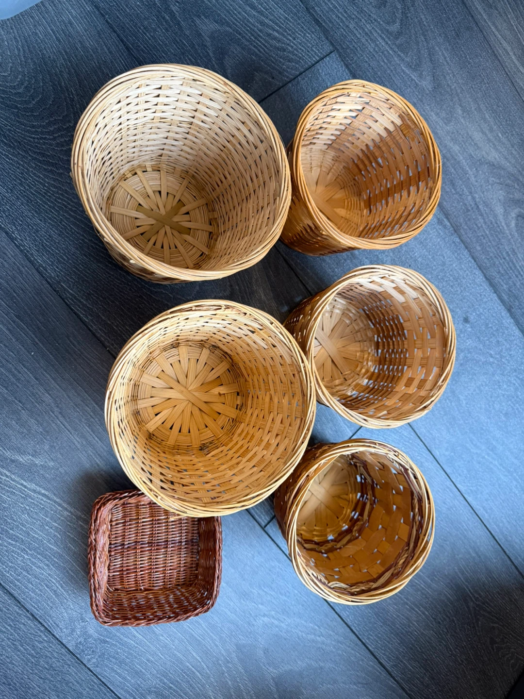 Set of 6 Woven Baskets