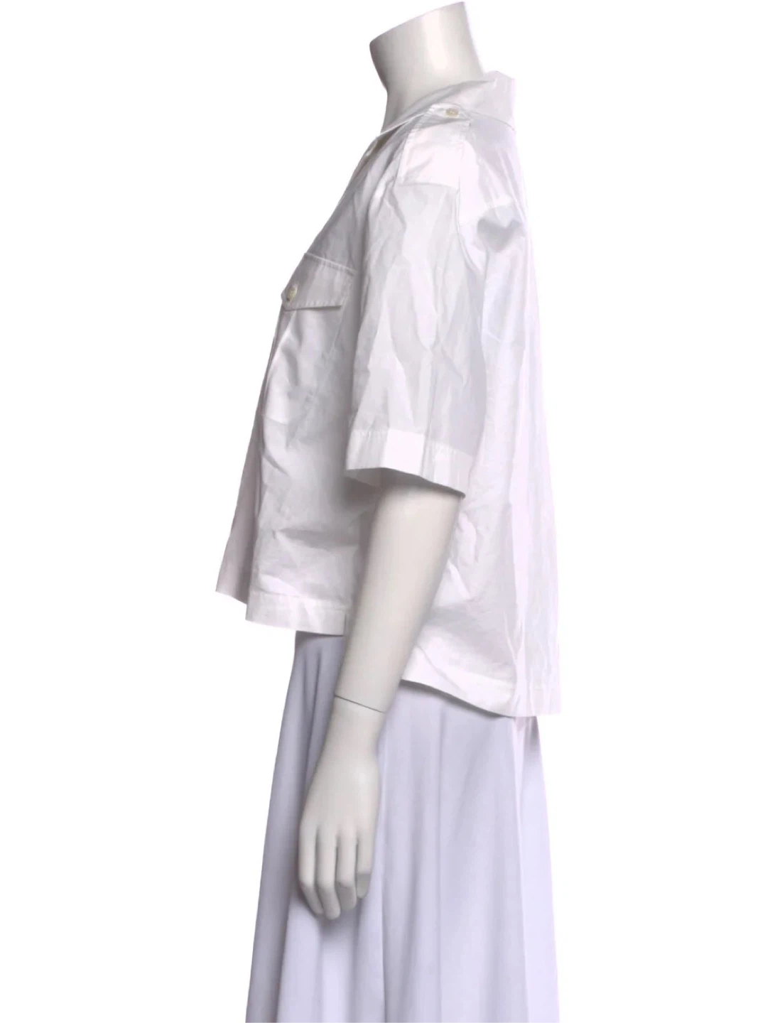 Acne Studios STINE Poplin Short-Sleeve Shirt - photo 3