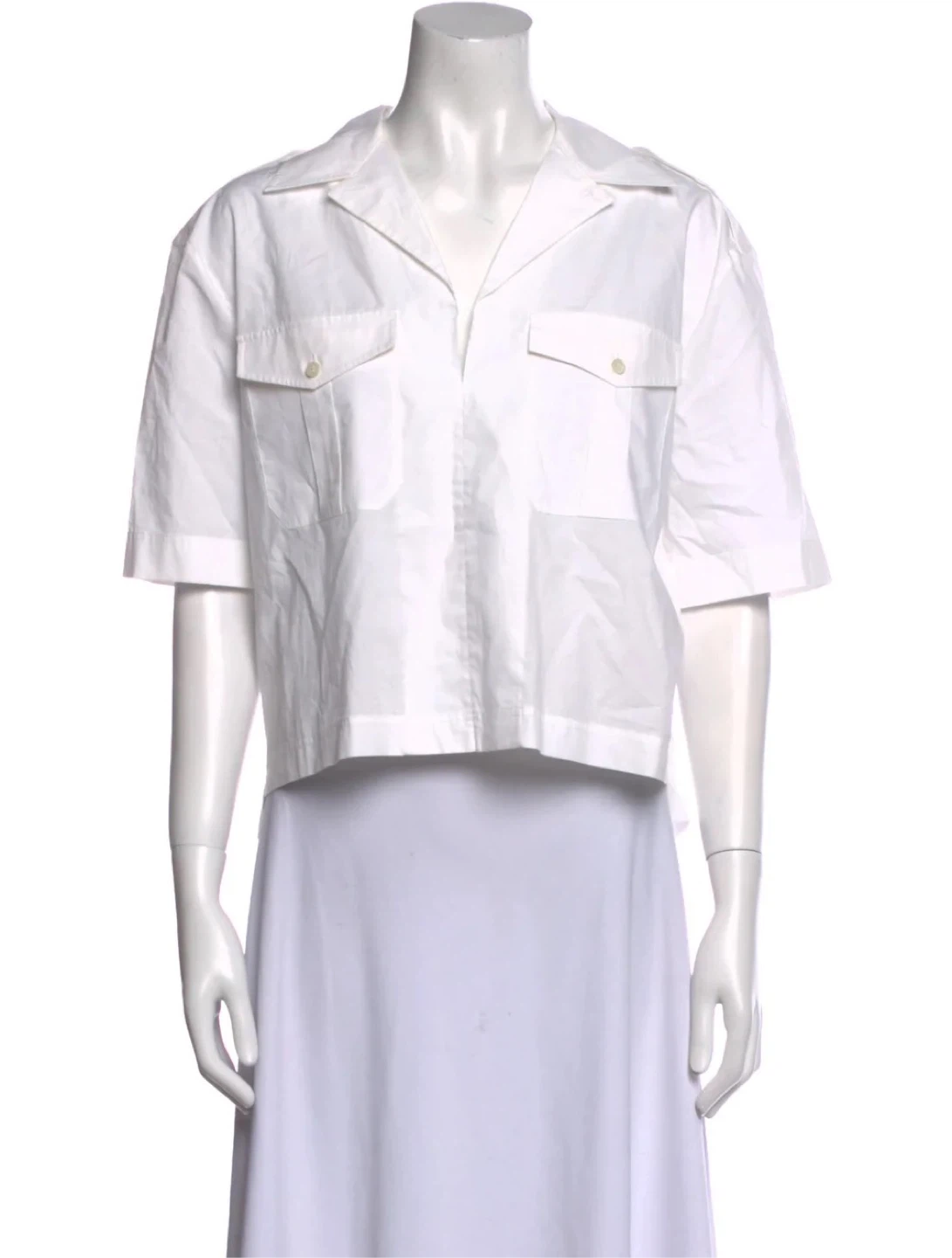 Acne Studios STINE Poplin Short-Sleeve Shirt - photo 2