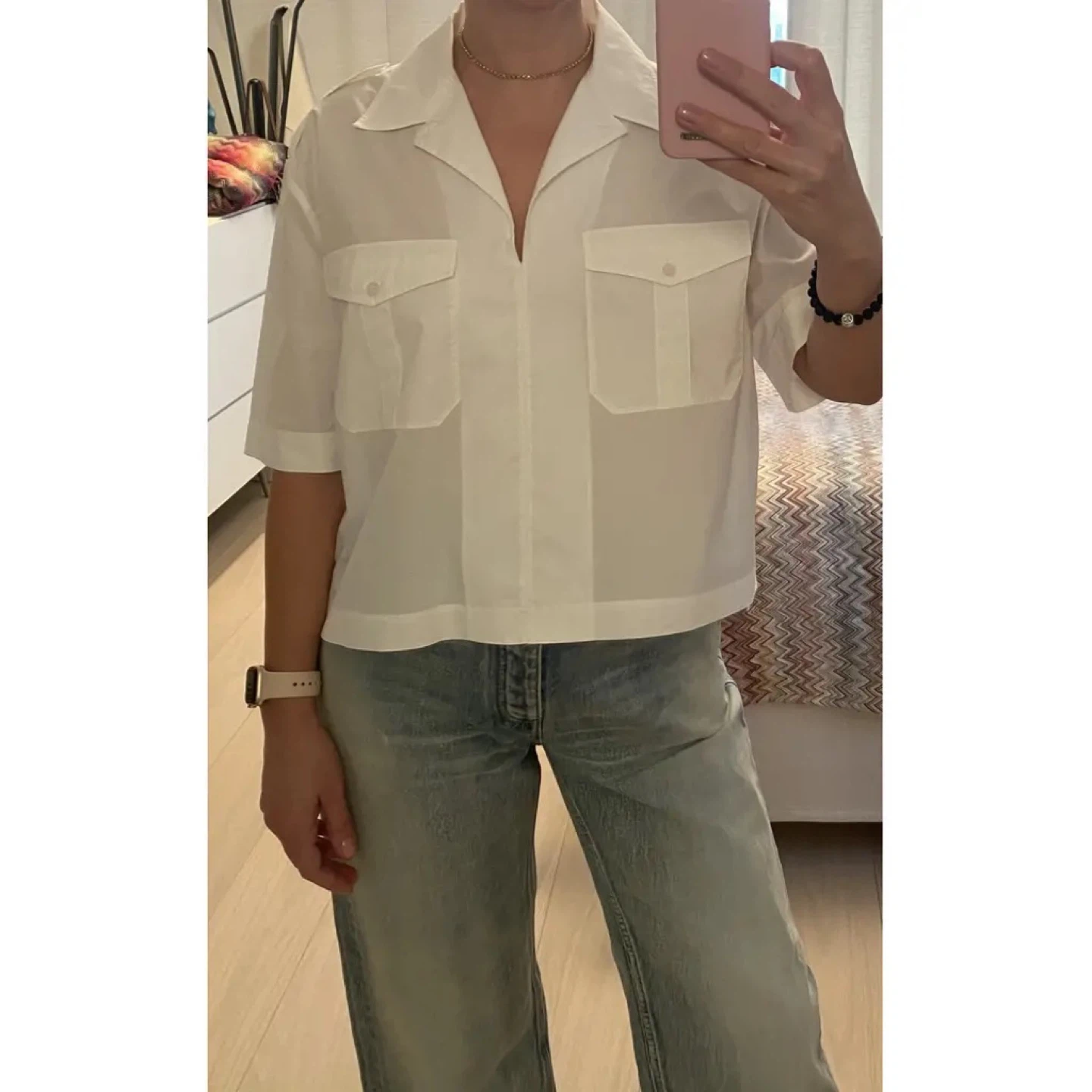 Acne Studios STINE Poplin Short-Sleeve Shirt