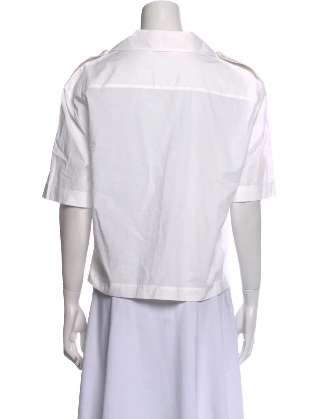 Acne Studios STINE Poplin Short-Sleeve Shirt - photo 4