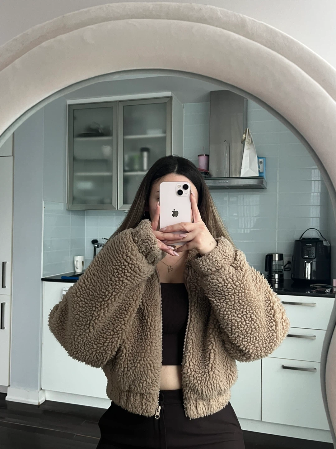 Fleece Jacket - Tan - Size M - photo 3