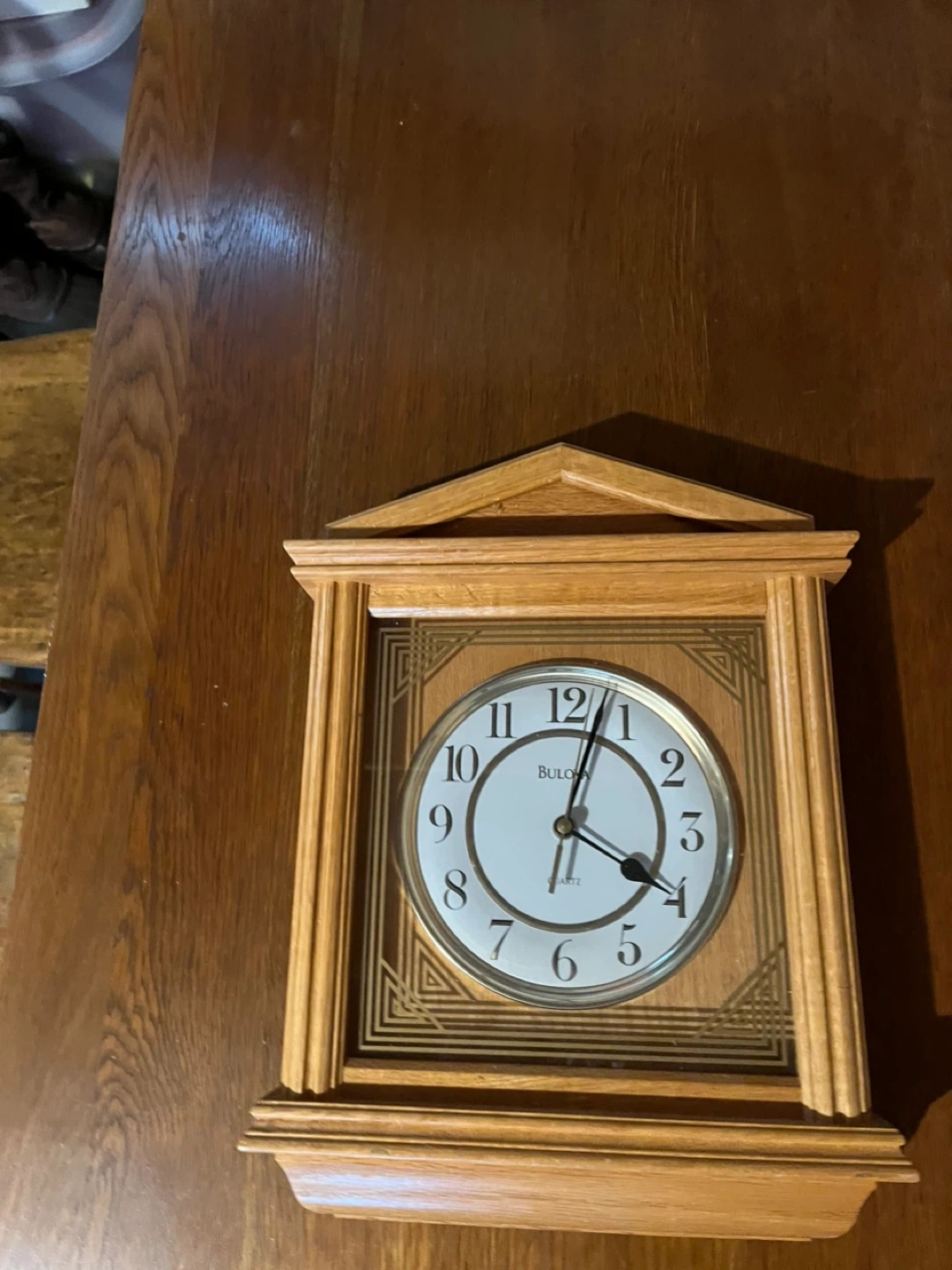 Bulova Oak Wood wall Clock