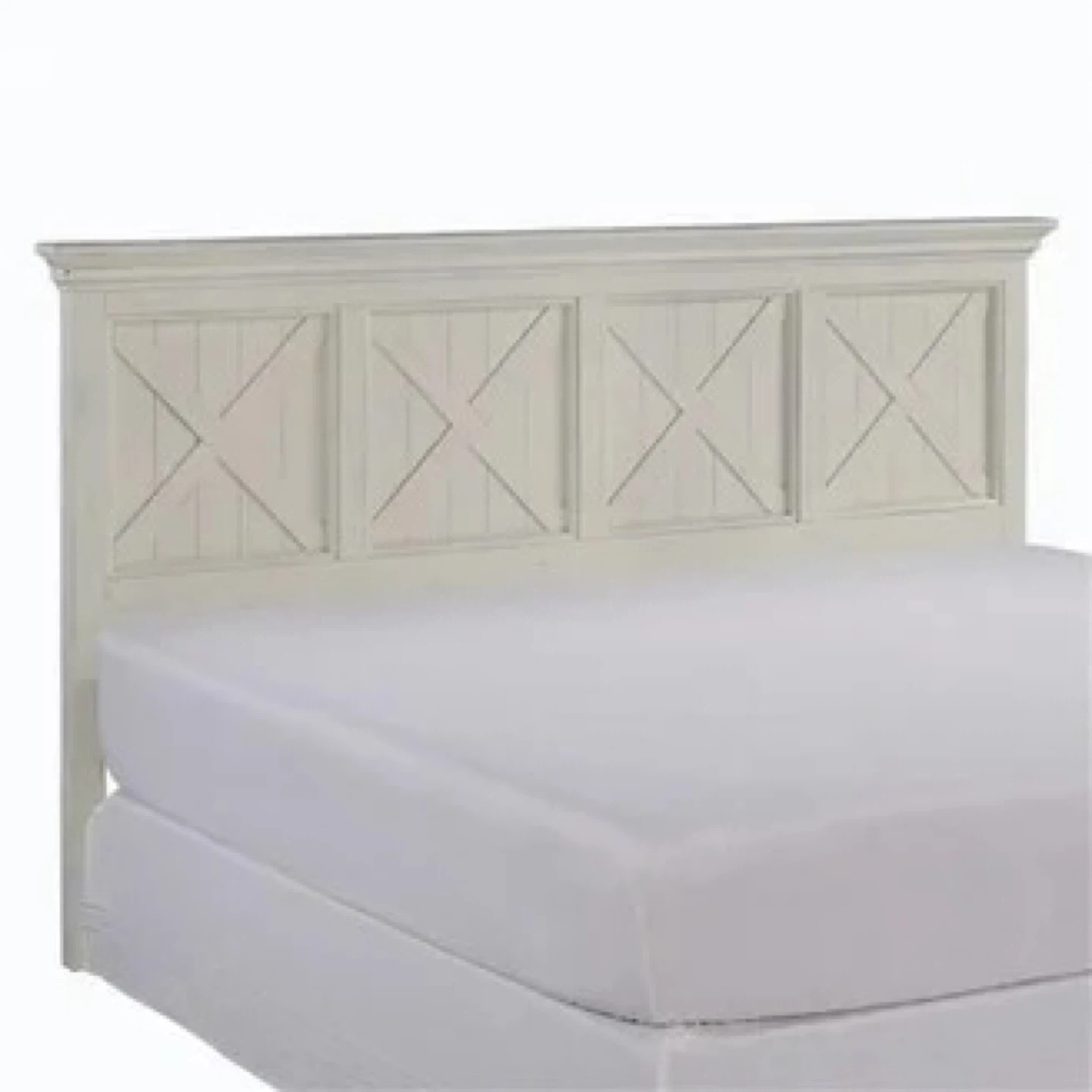 White Wooden Headboard