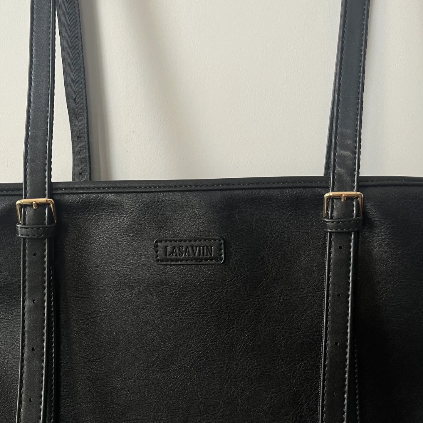 Leather Black pet carrier for small dogs - photo 3