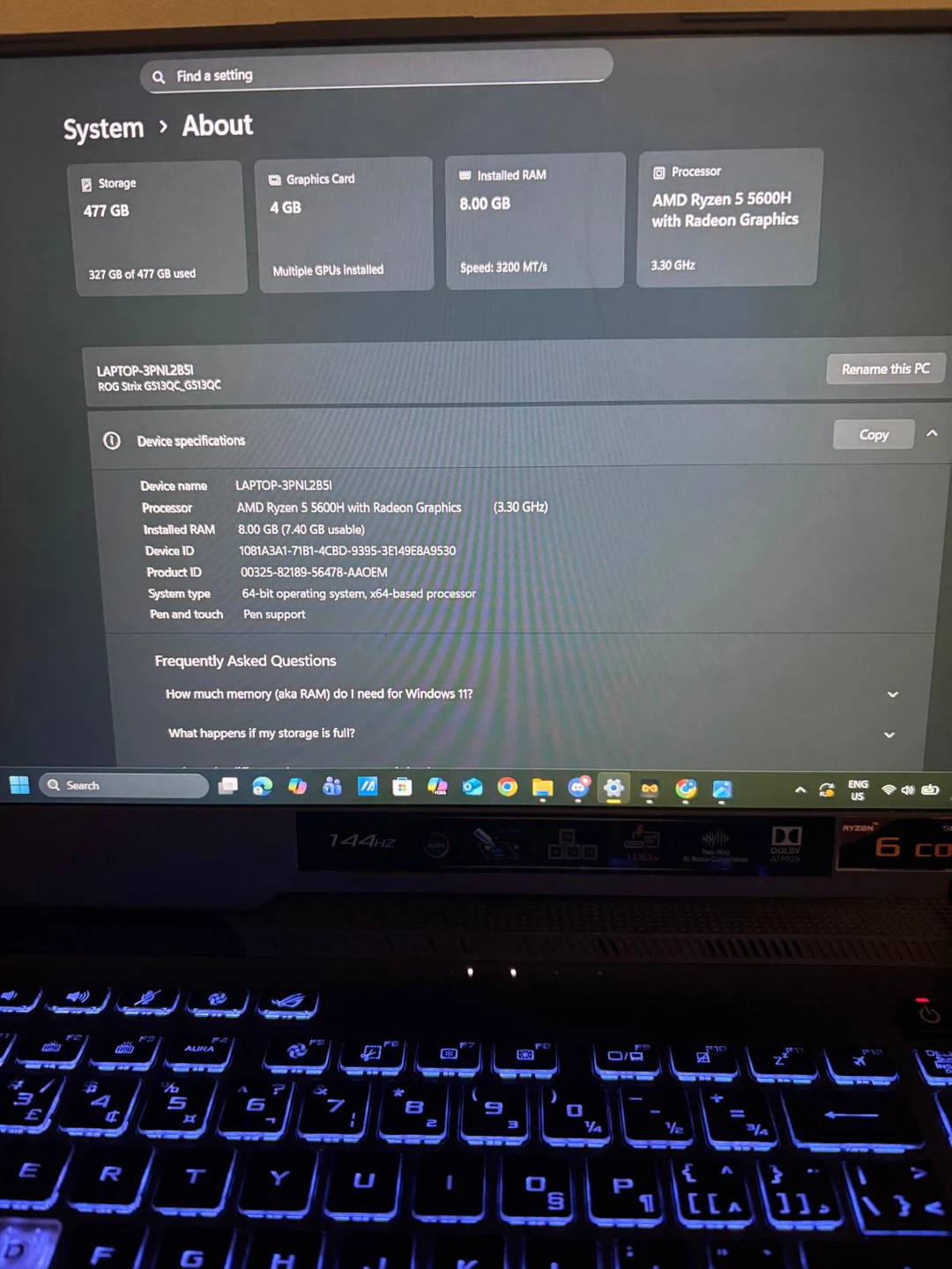 ASUS ROG Strix G15 Gaming Laptop - photo 3