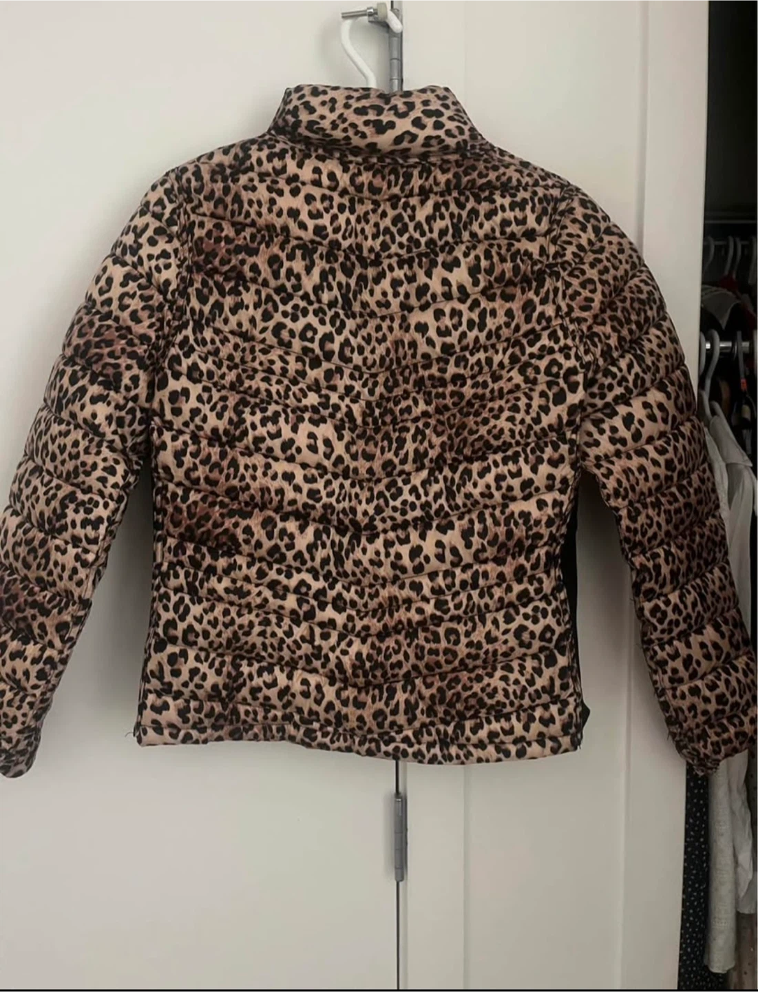 Leopard Print Reversible Puffer Jacket S - photo 2