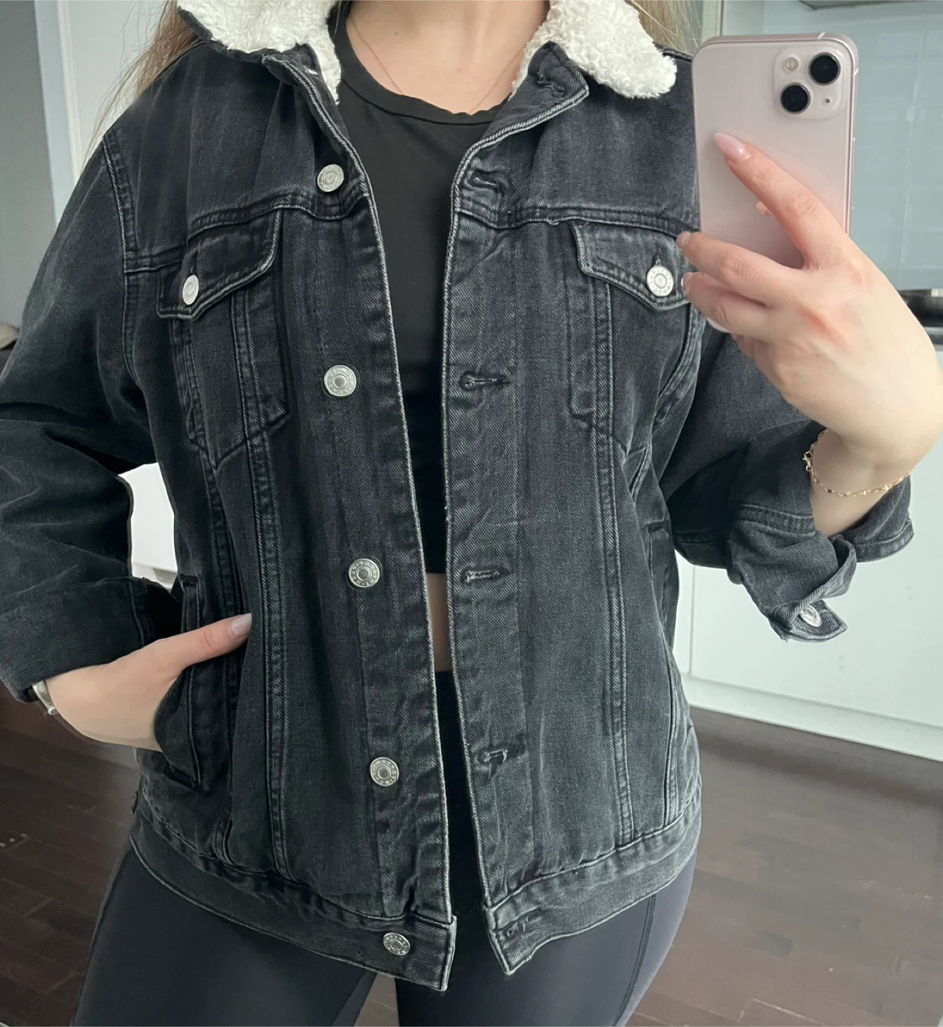 Black Denim Jacket - photo 4