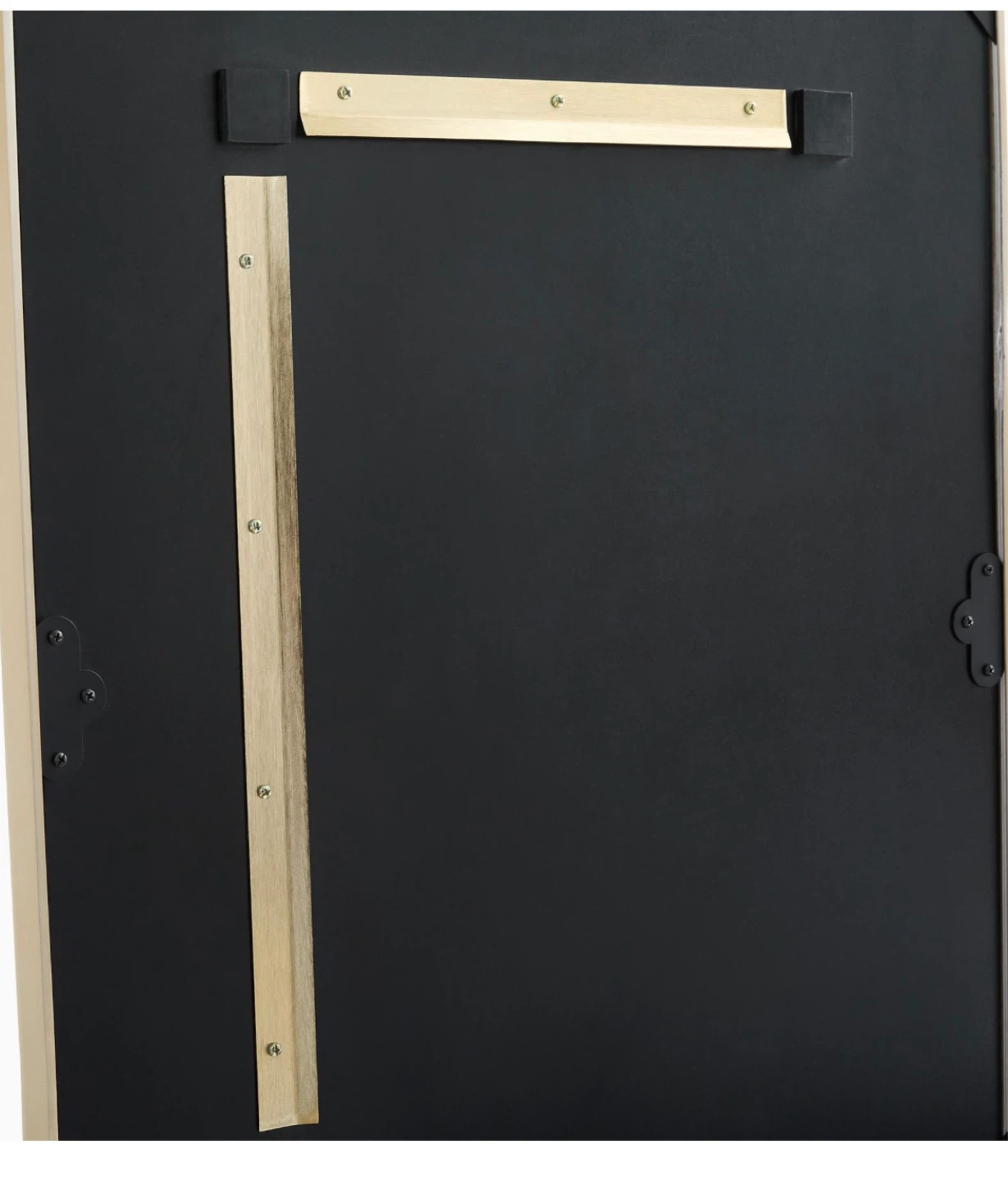 West Elm Gold Round Corner Rectangle Mirror - photo 3