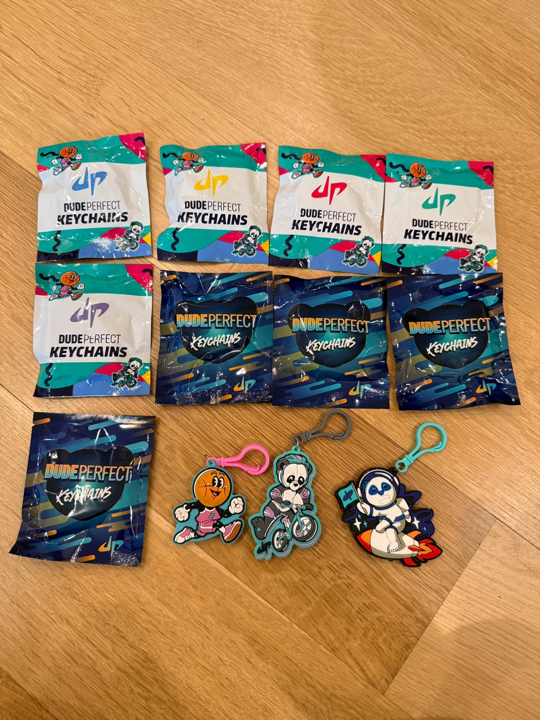 Dude Perfect Blind Bag Keychains - 9 Pack