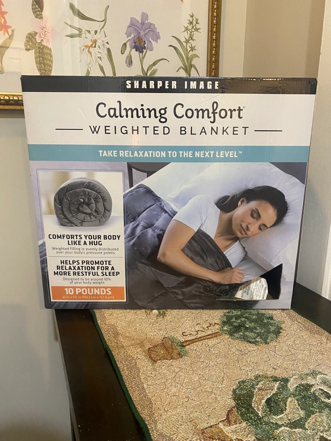 Sharper Image Calming Comfort Weighted Blanket - 10 Pounds