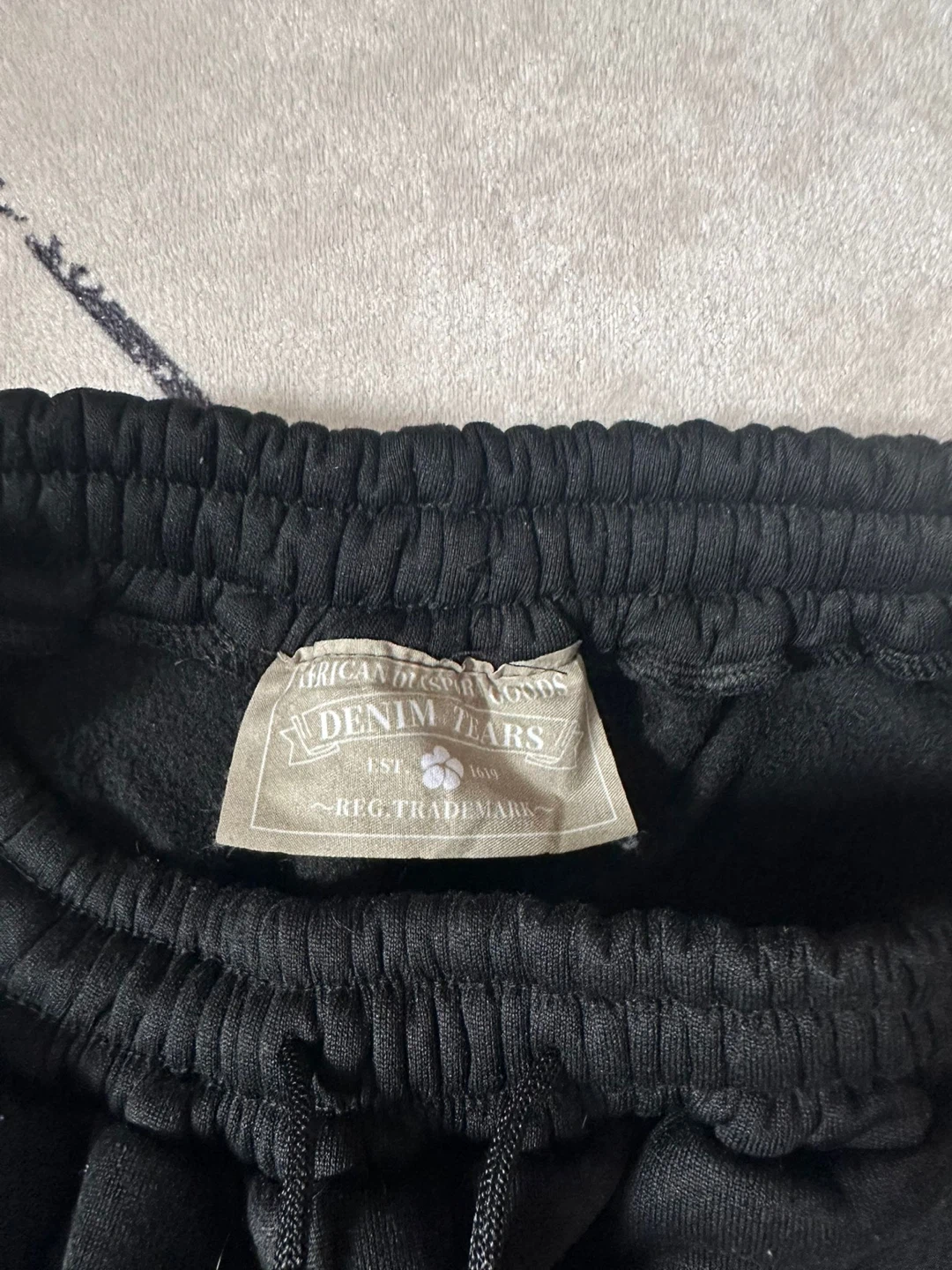 America Denim Tears Black Sweatpants - photo 2