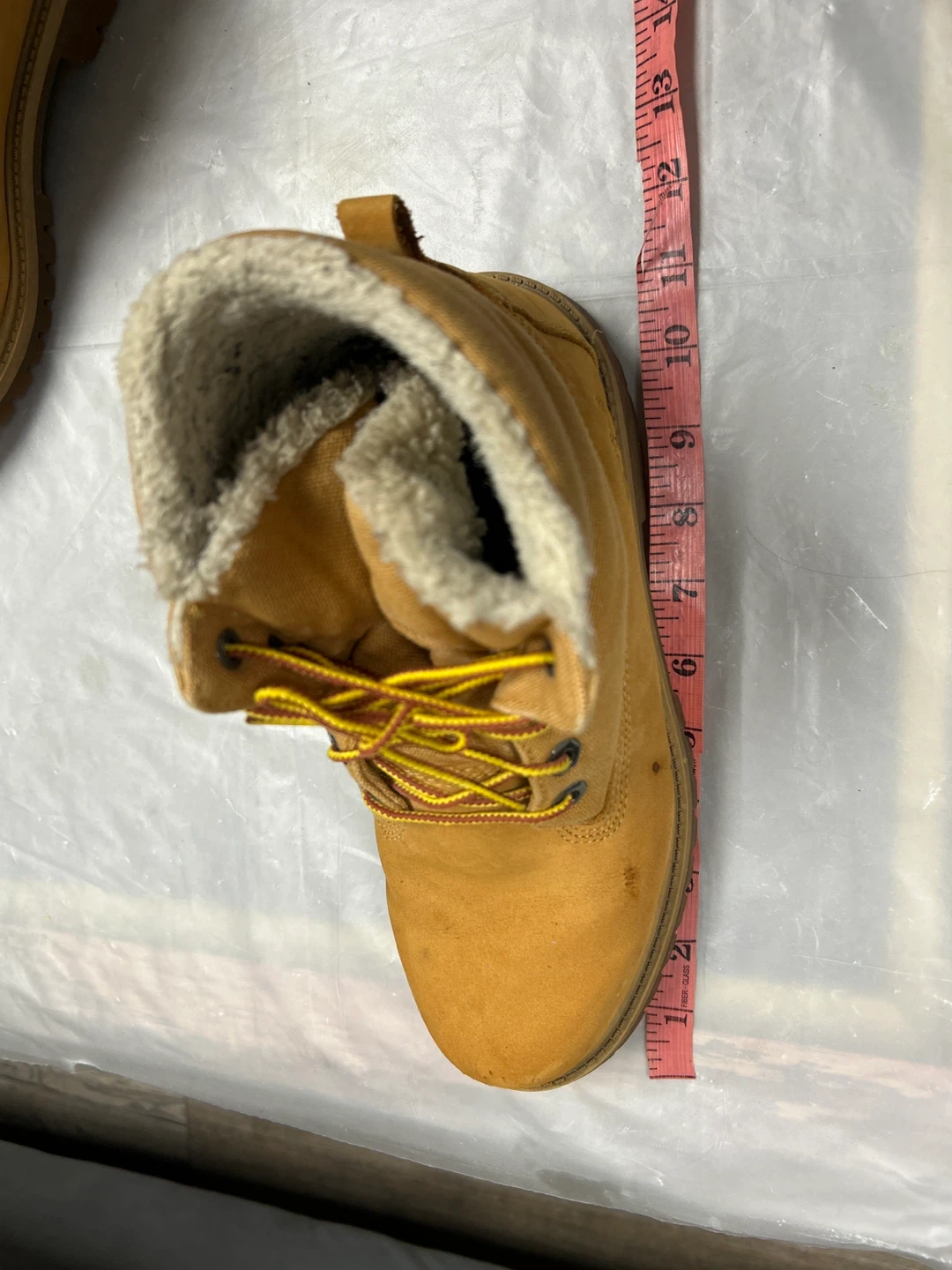 Timberland Wheat Lace-Up Boots with Fleece Lining - photo 5