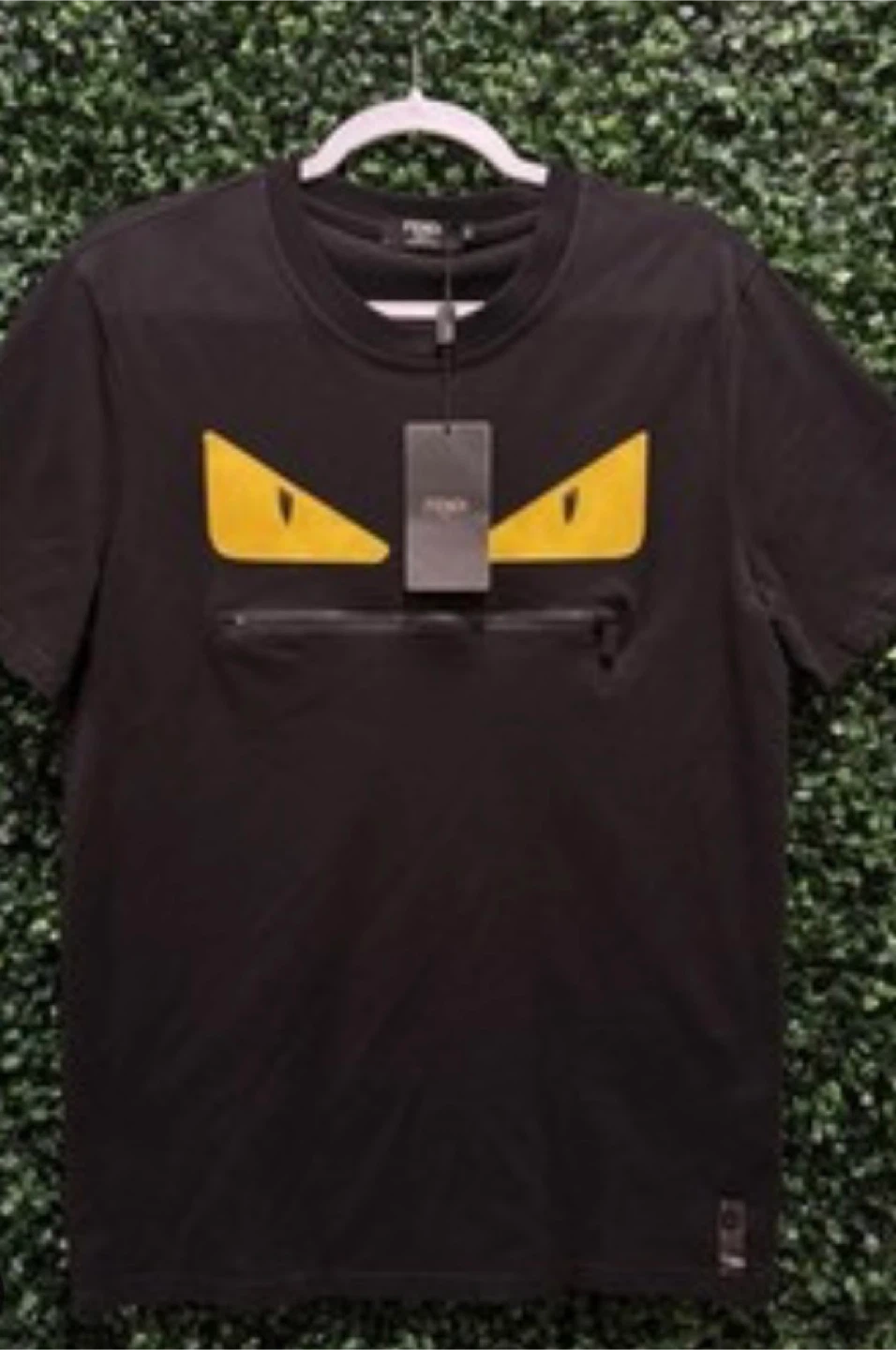 Fendi monster eye zipper shirt