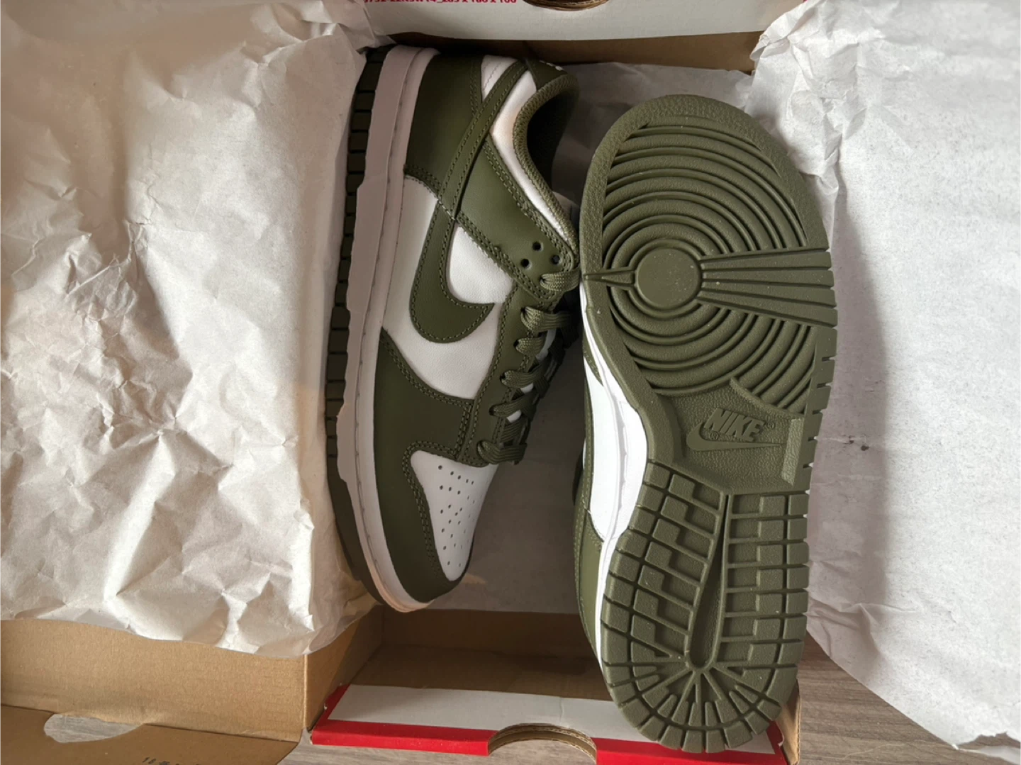 Brand New Women’s Nike Dunk Low Olive Sneakers - photo 2