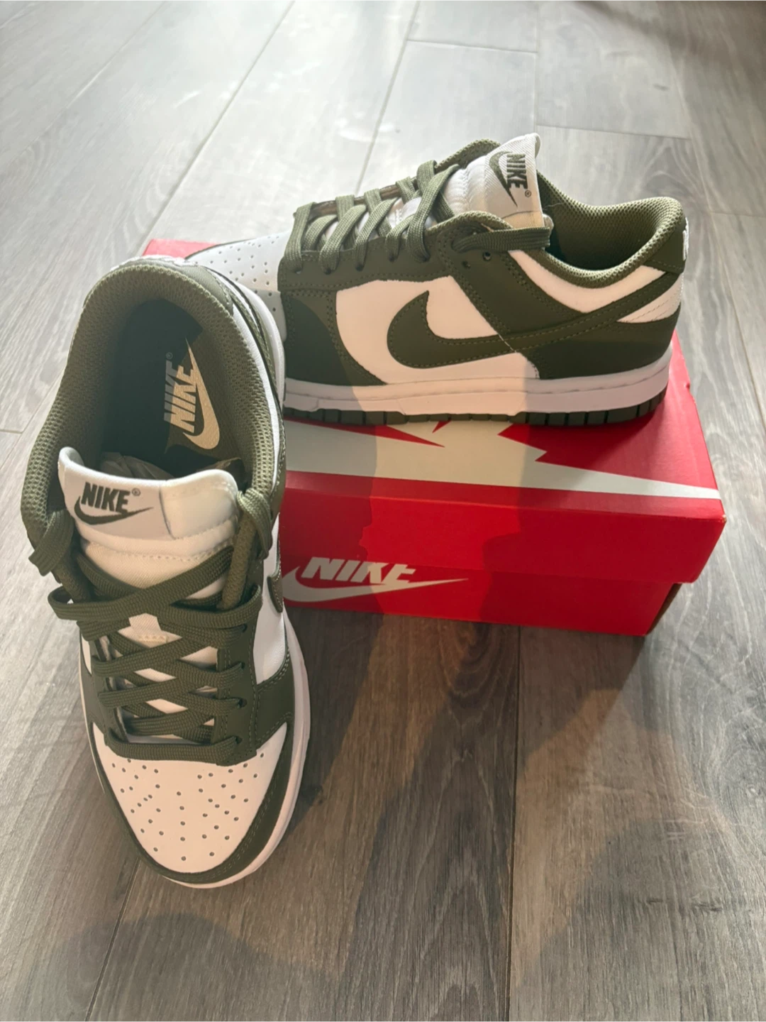 Brand New Women’s Nike Dunk Low Olive Sneakers - photo 5
