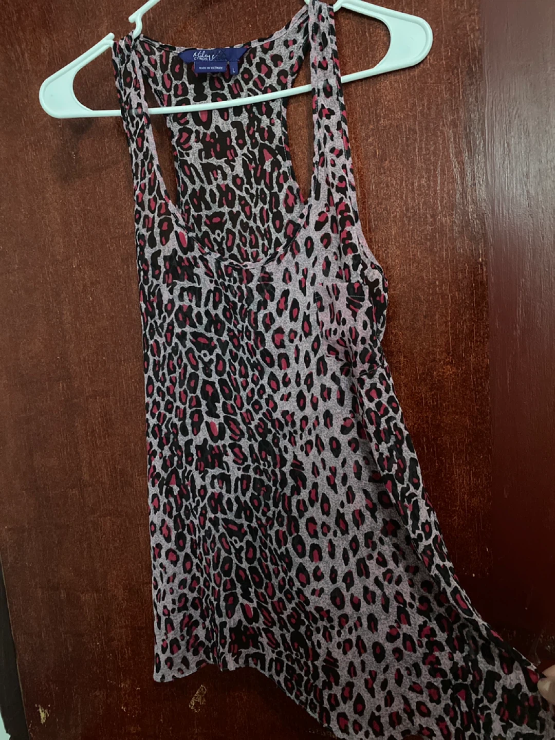 Miley Cyrus & Max Azria Leopard Print Tank Top - photo 3