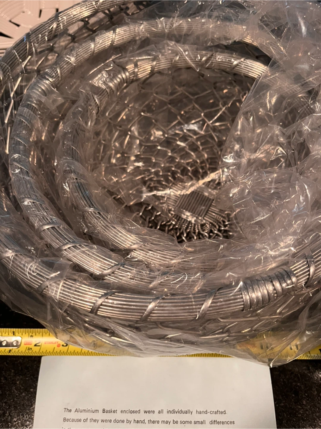 Hand-crafted Aluminium Wire Basket