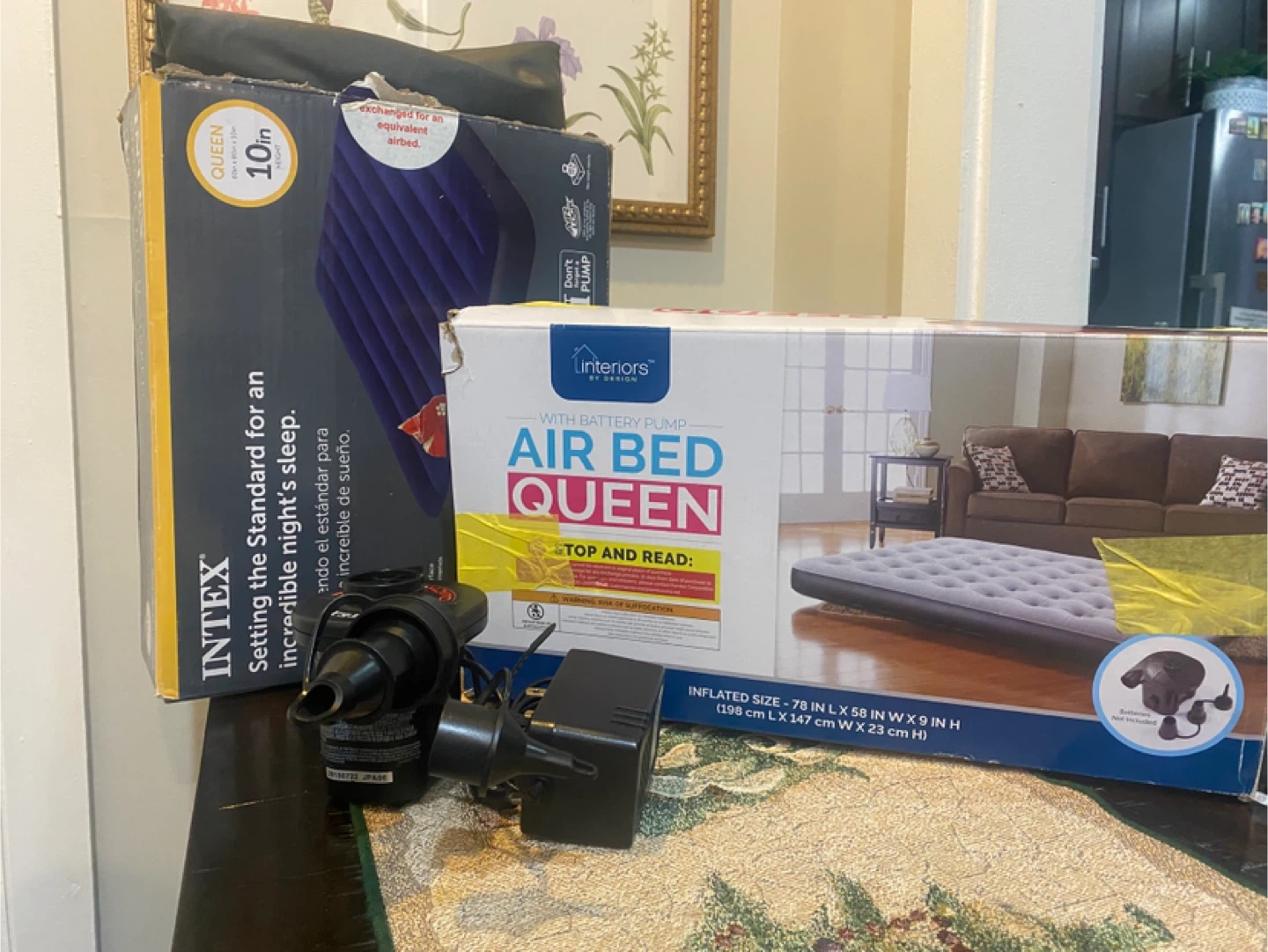 Intex Queen Airbed & Interiors Queen Airbed with Pump - photo 2