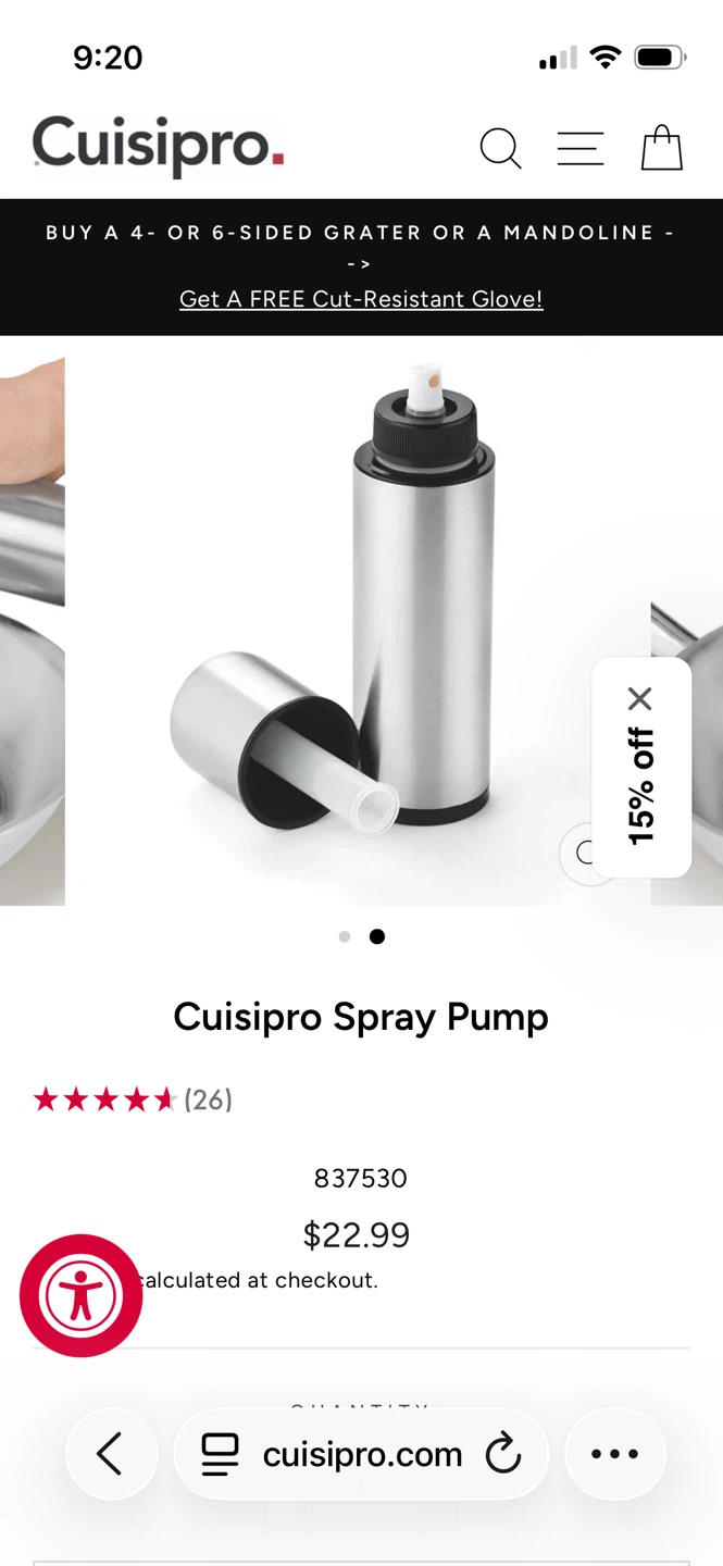 Cuisipro Spray Pump