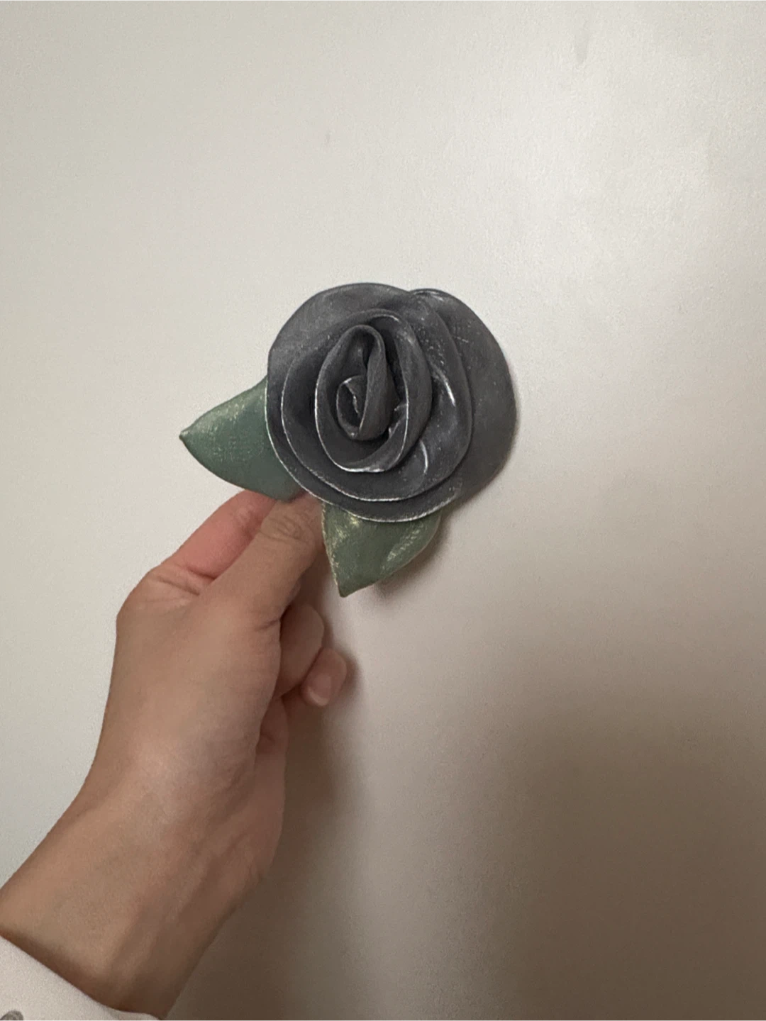 Fabric Rose Hair Clip