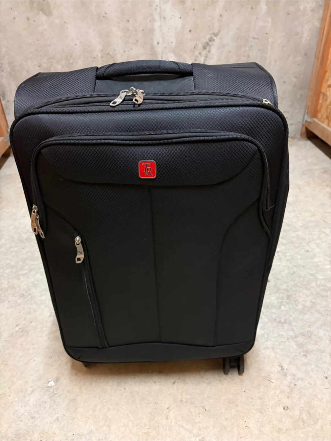 Travel Republic Black Rolling Suitcase