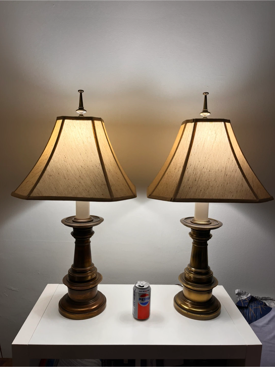 Side lamps Brass.