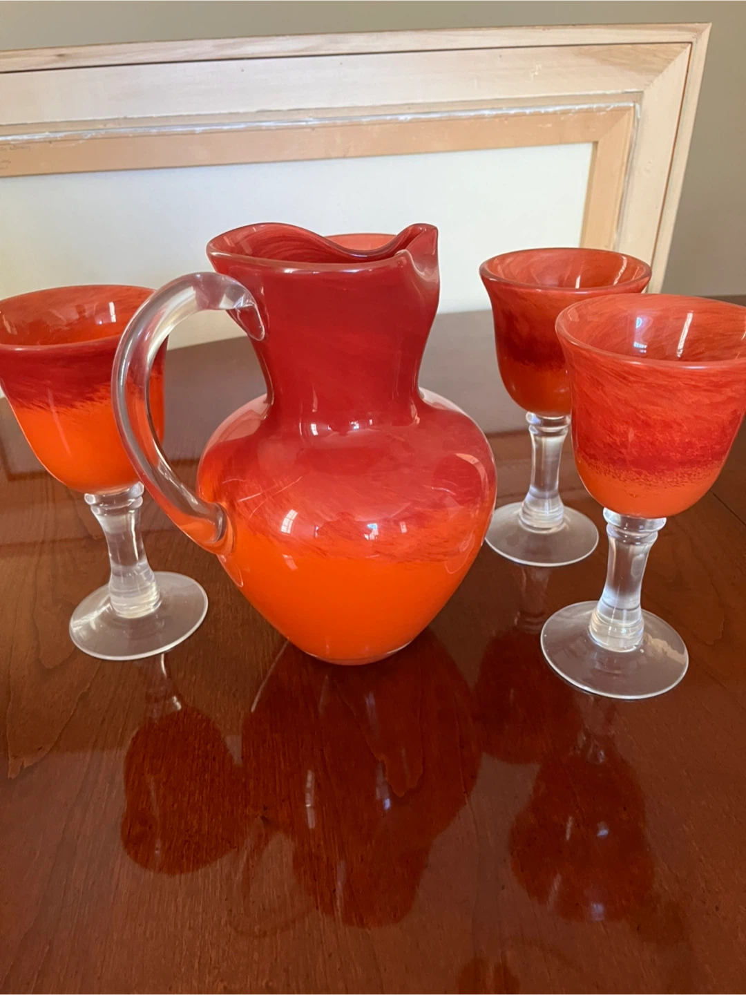 Glass Pitcher and Goblets Set - photo 2