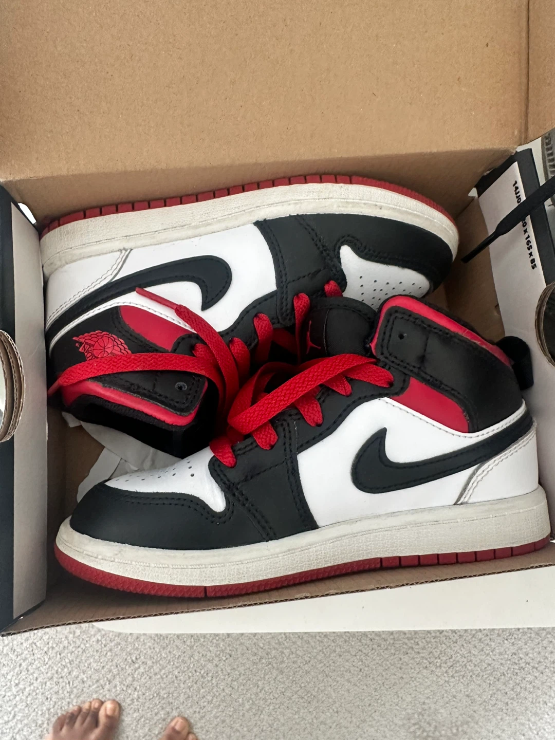 Kids Air Jordan 1 Mid Shoes Size 12C