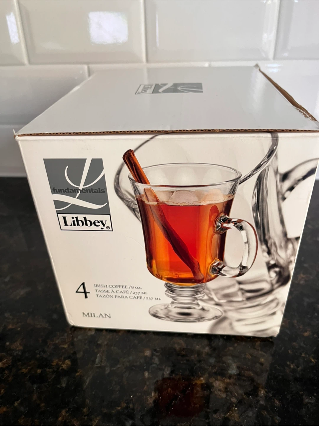 Libbey Milan 4-Piece Irish Coffee Glass Set