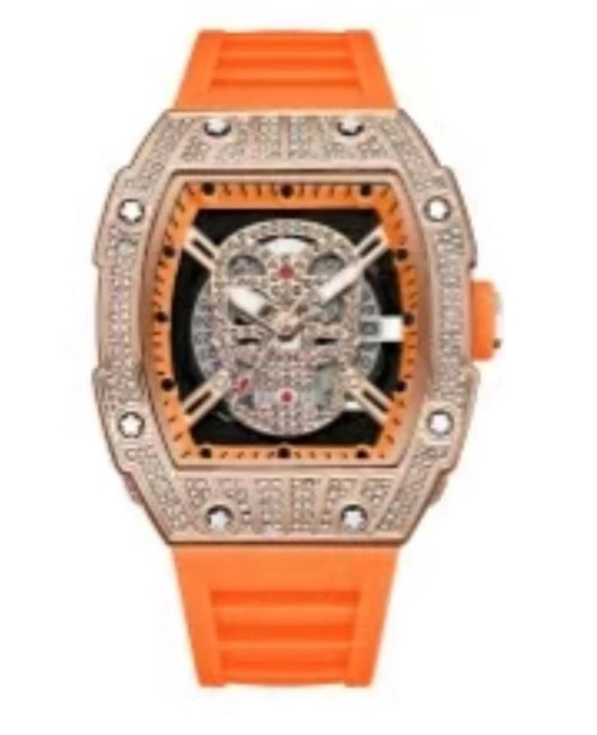 Richard Mille Style Diamond Watch - Orange