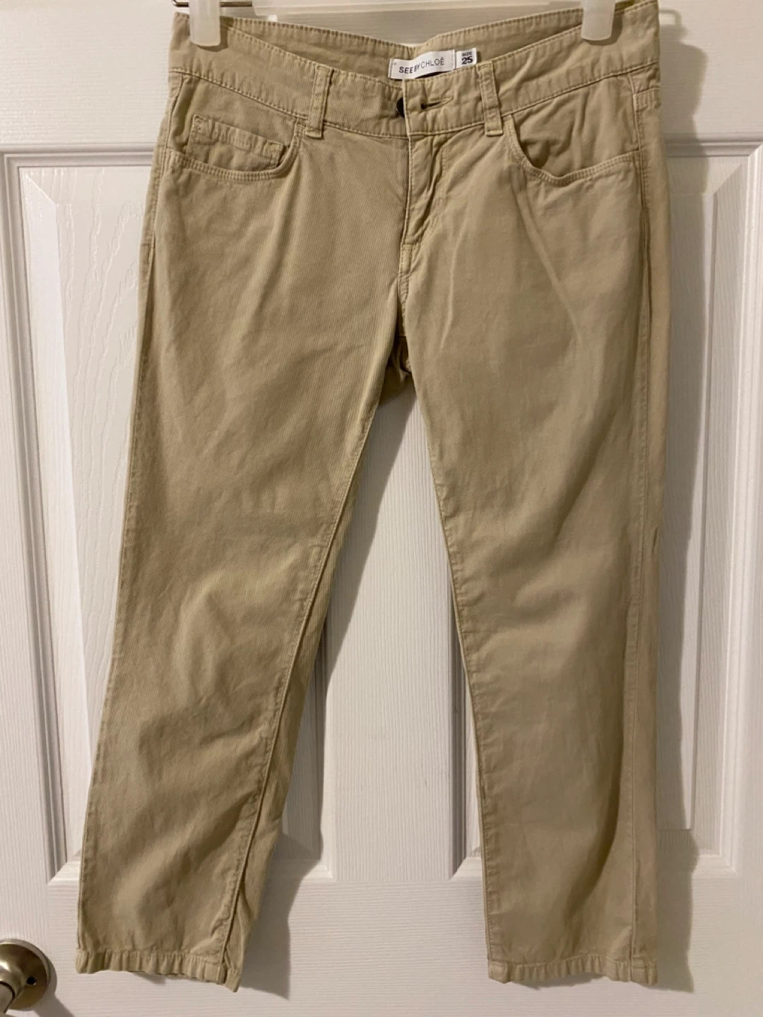 See by Chloé Beige Corduroy Pants
