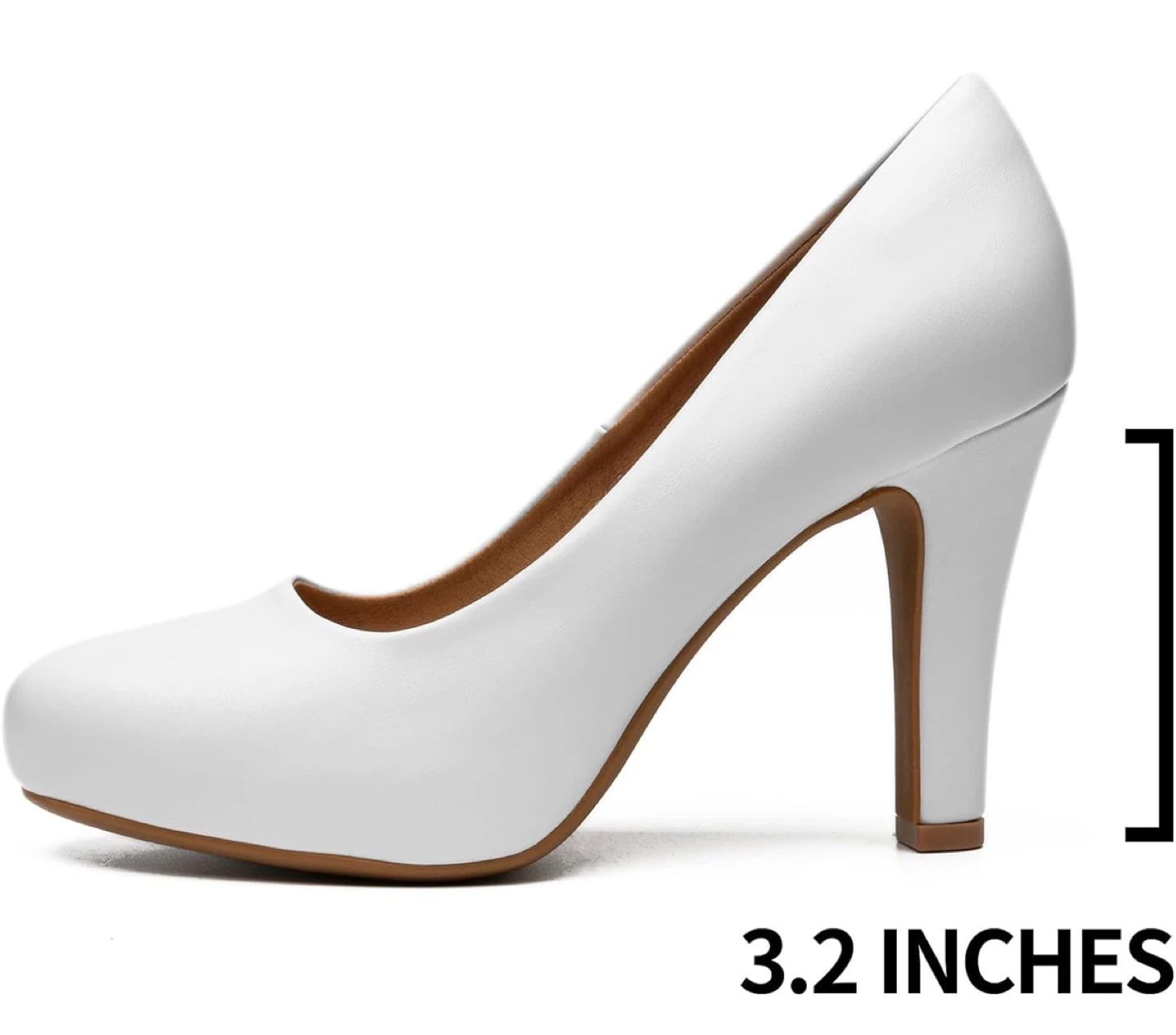 White Heels Shoes Pumps - photo 3