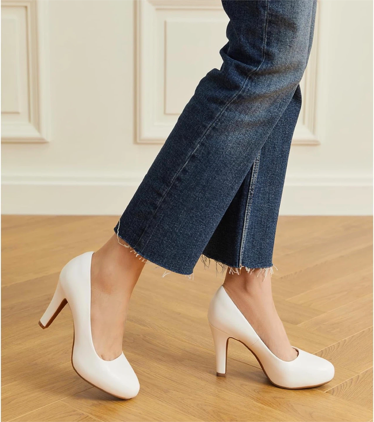 White Heels Shoes Pumps - photo 5