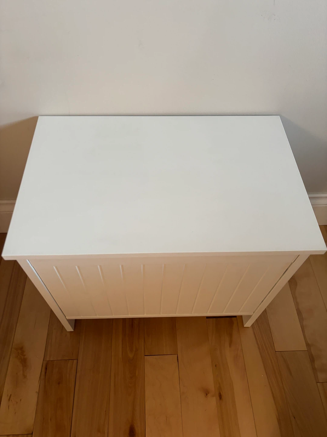 Ikea White Storage Bench - photo 3