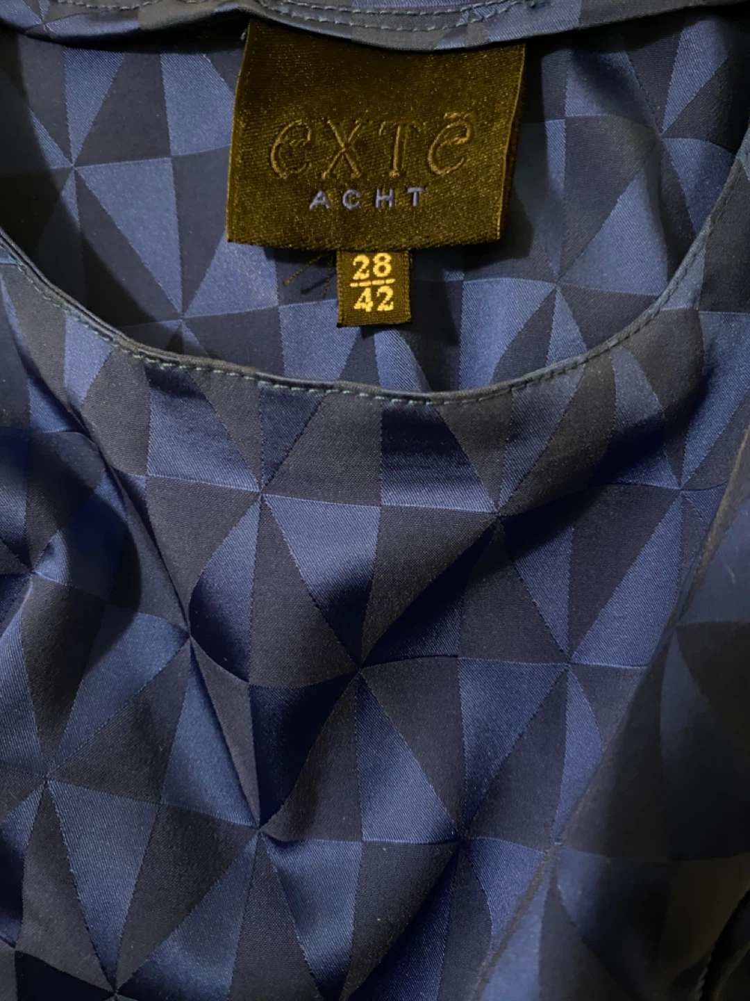 Brand New EXTE Blue Geometric Print Dress - photo 2