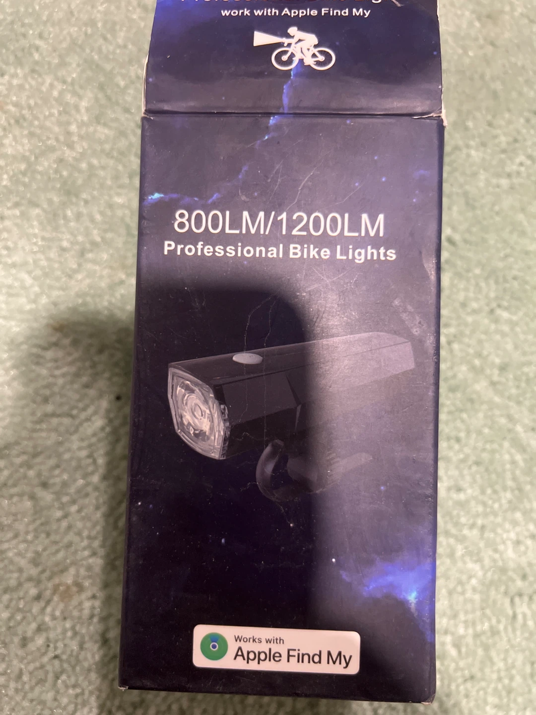 Professional Bike Lights 800LM/1200LM - Works with Apple Find My
