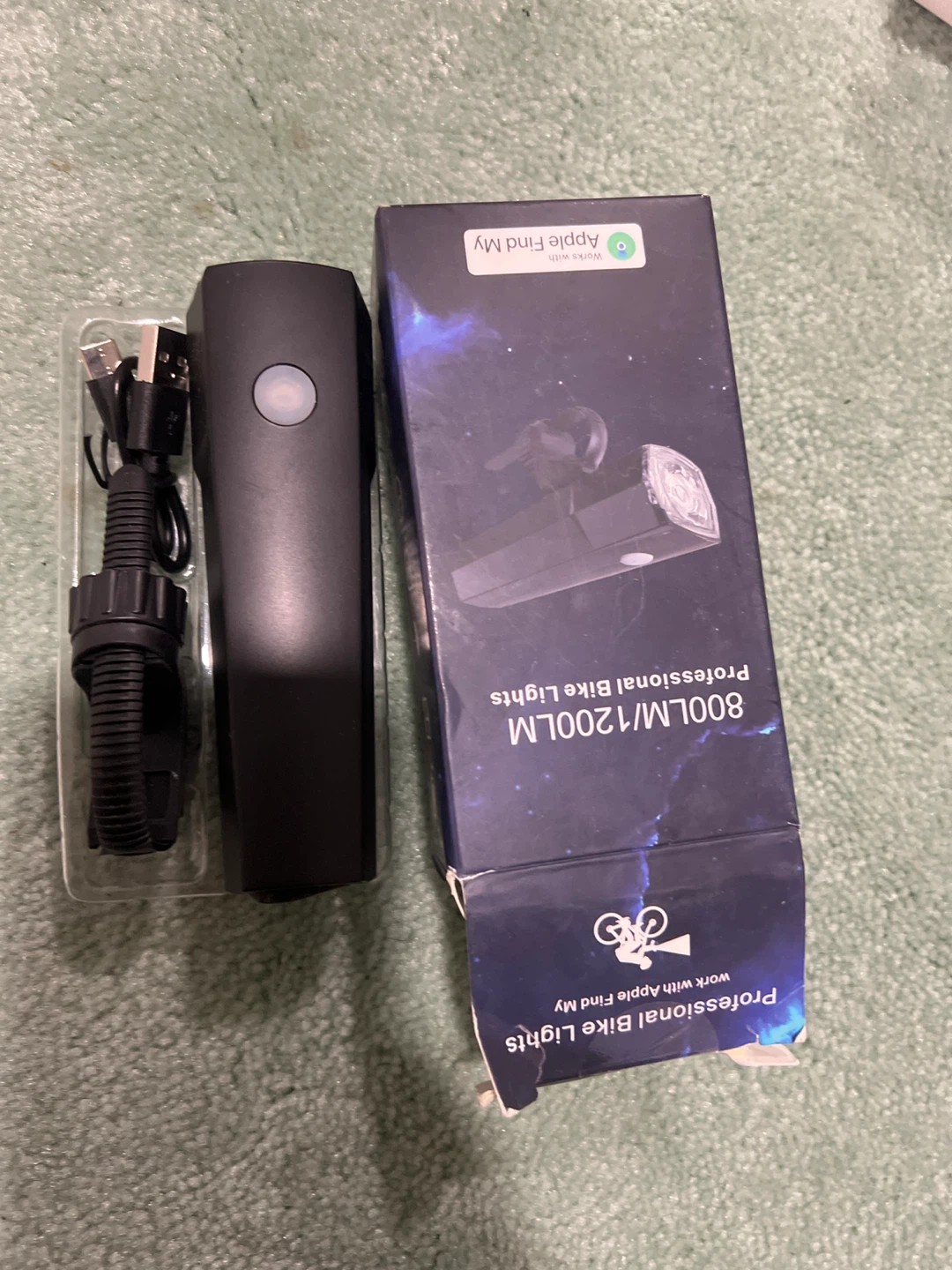Professional Bike Lights 800LM/1200LM - Works with Apple Find My - photo 2