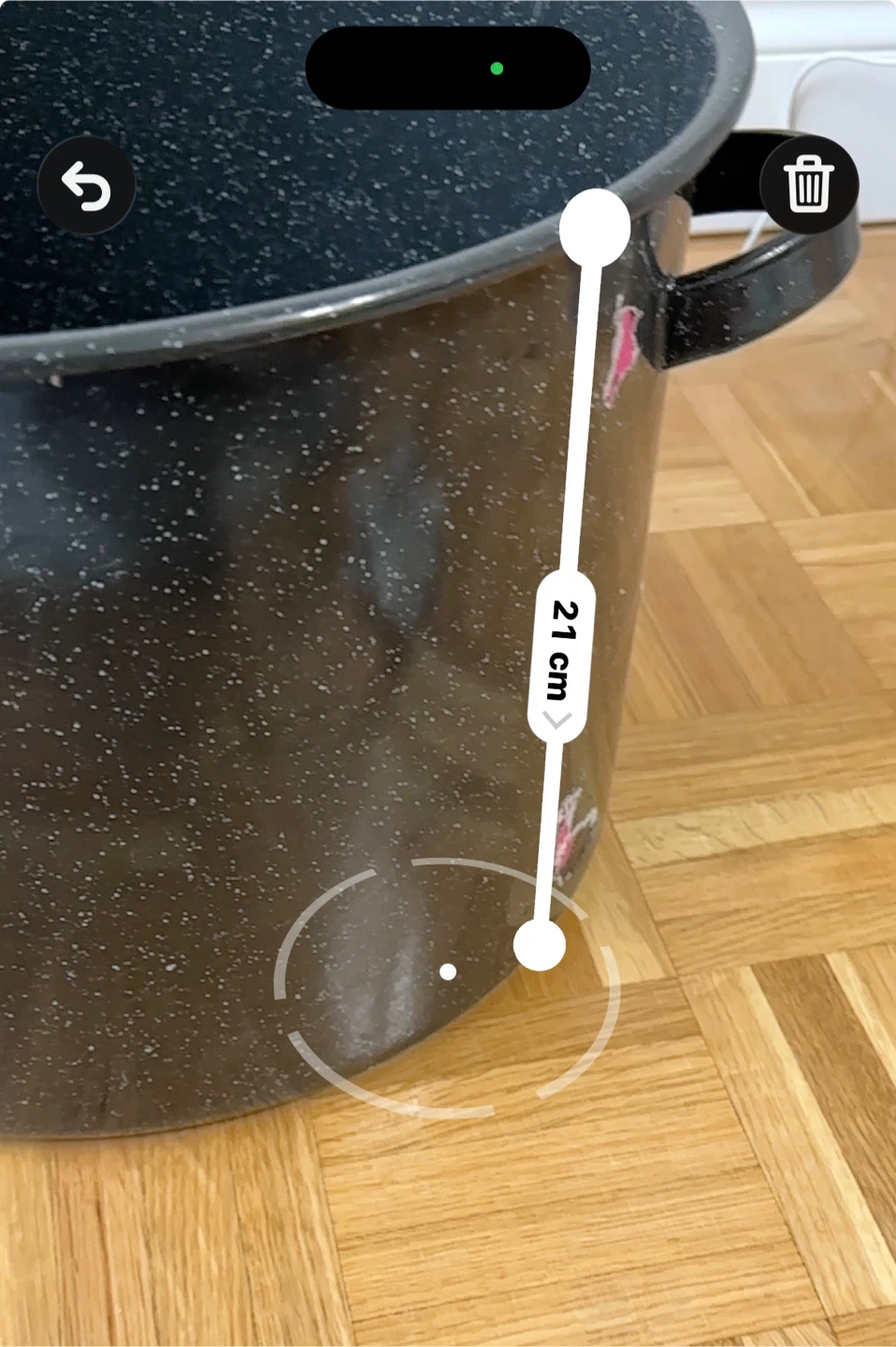 Large Black Speckled Stock Pot with Lid - photo 4