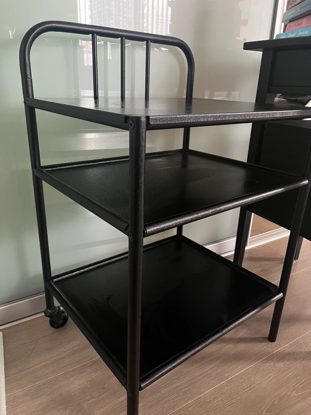 Black 3-Tier Shelf Unit