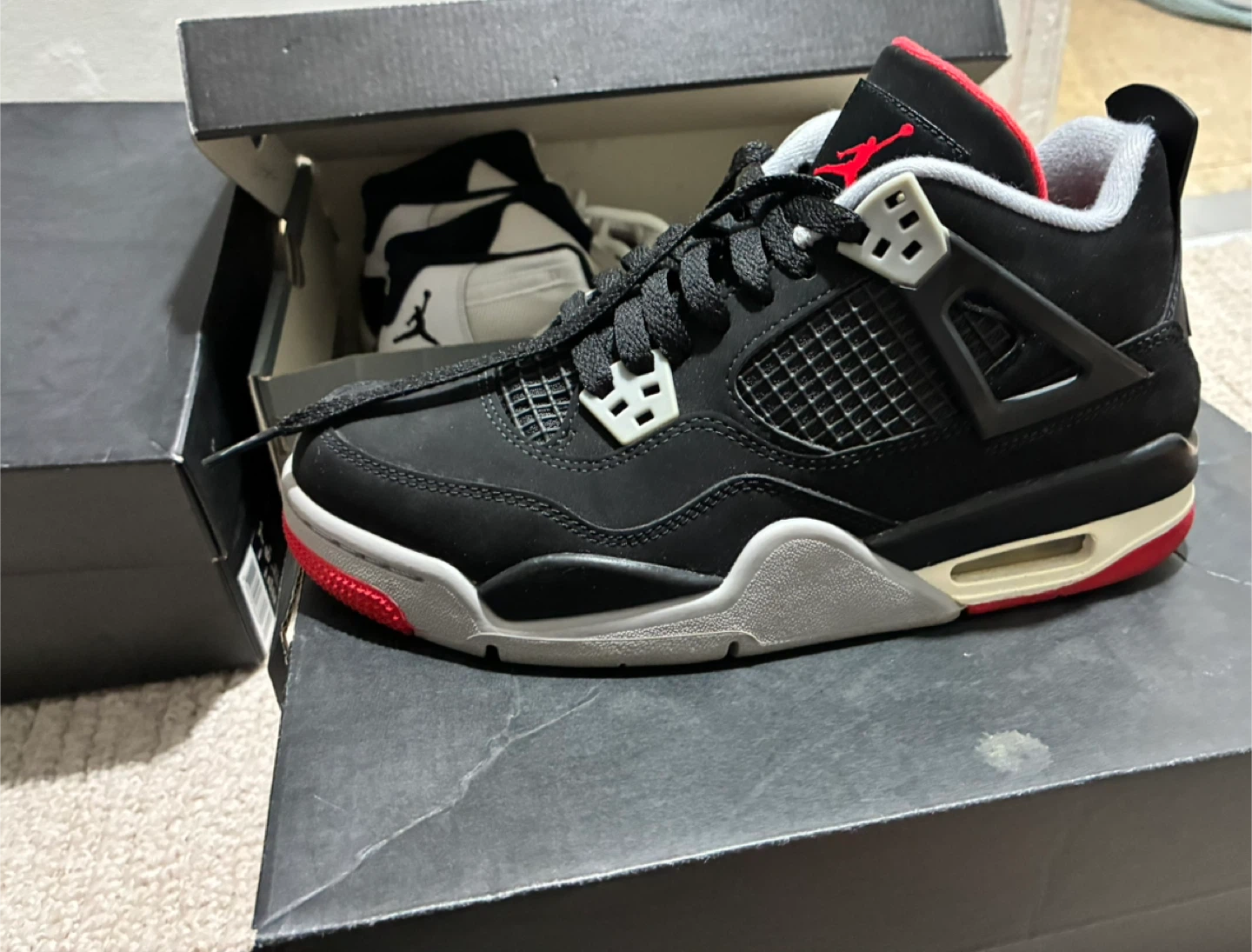 Nike Air Jordan Retro 4 Men's Size 9.5 Bred