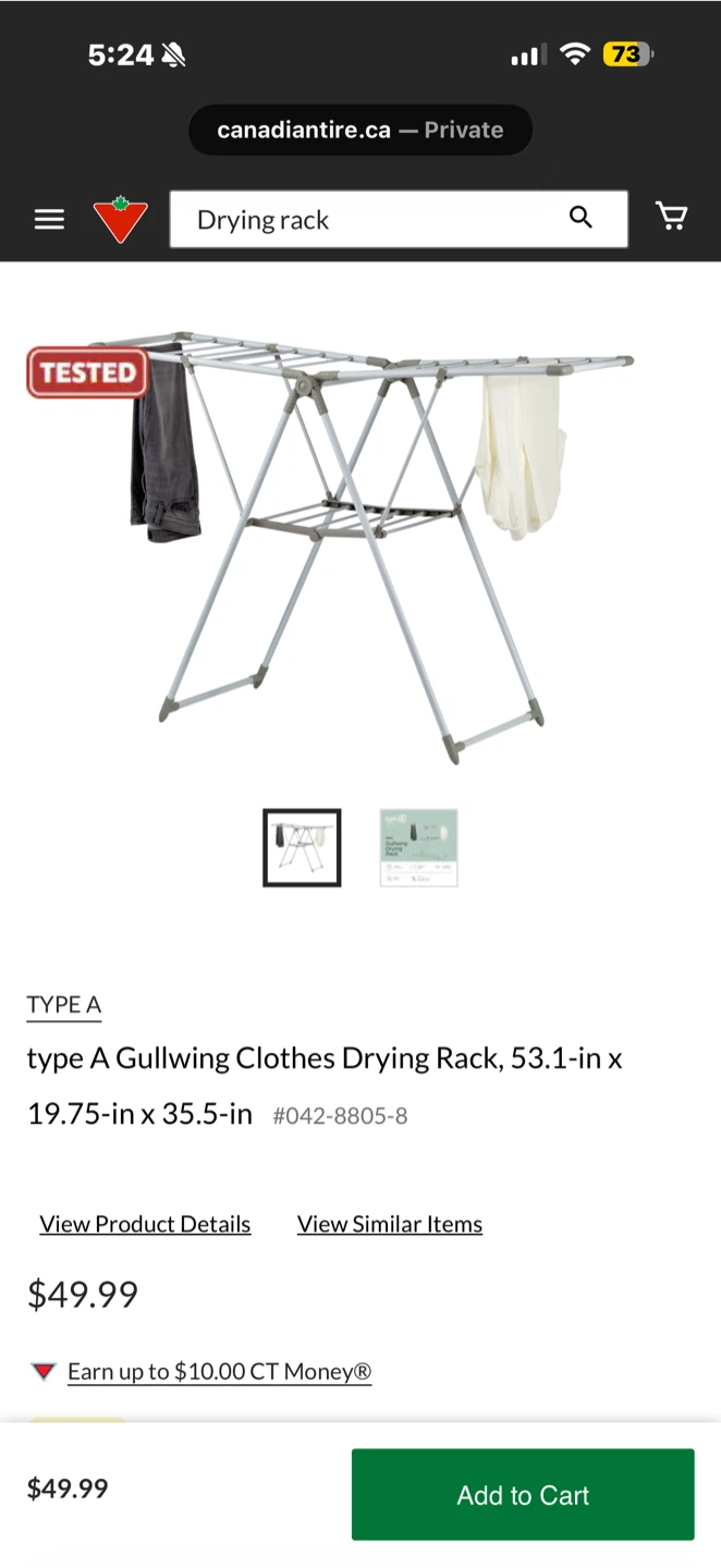 Type A Gullwing Clothes Drying Rack - photo 2