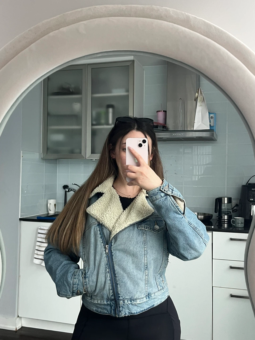 GARAGE Sherpa Lined Denim Jacket - photo 3