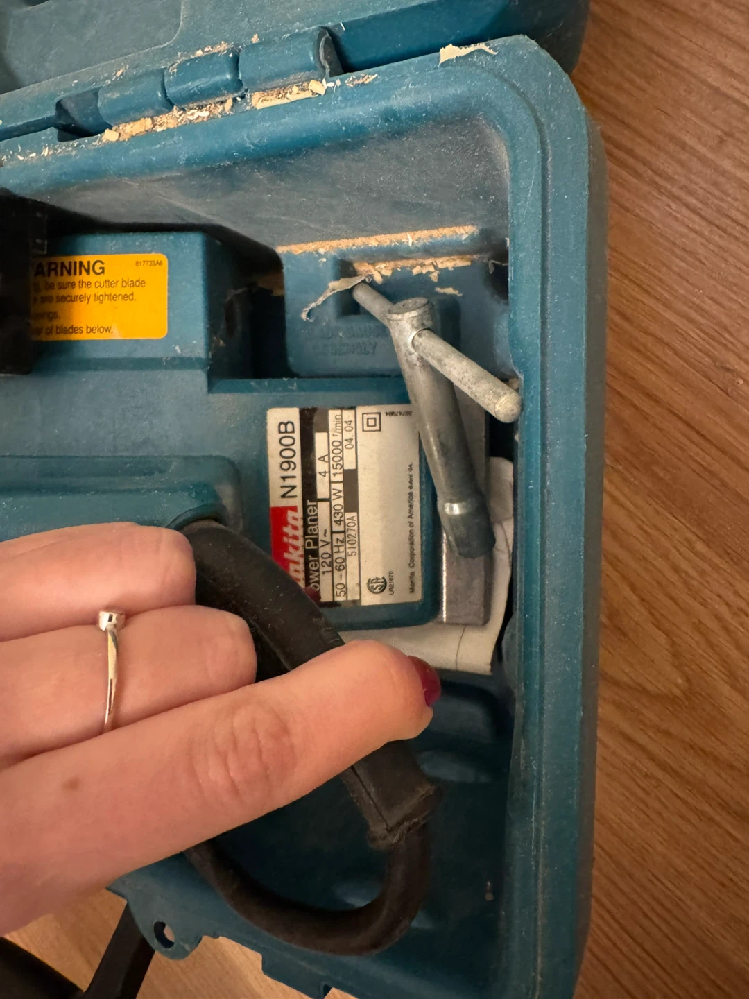 Makita N1900BK Power Planer with Case - photo 4