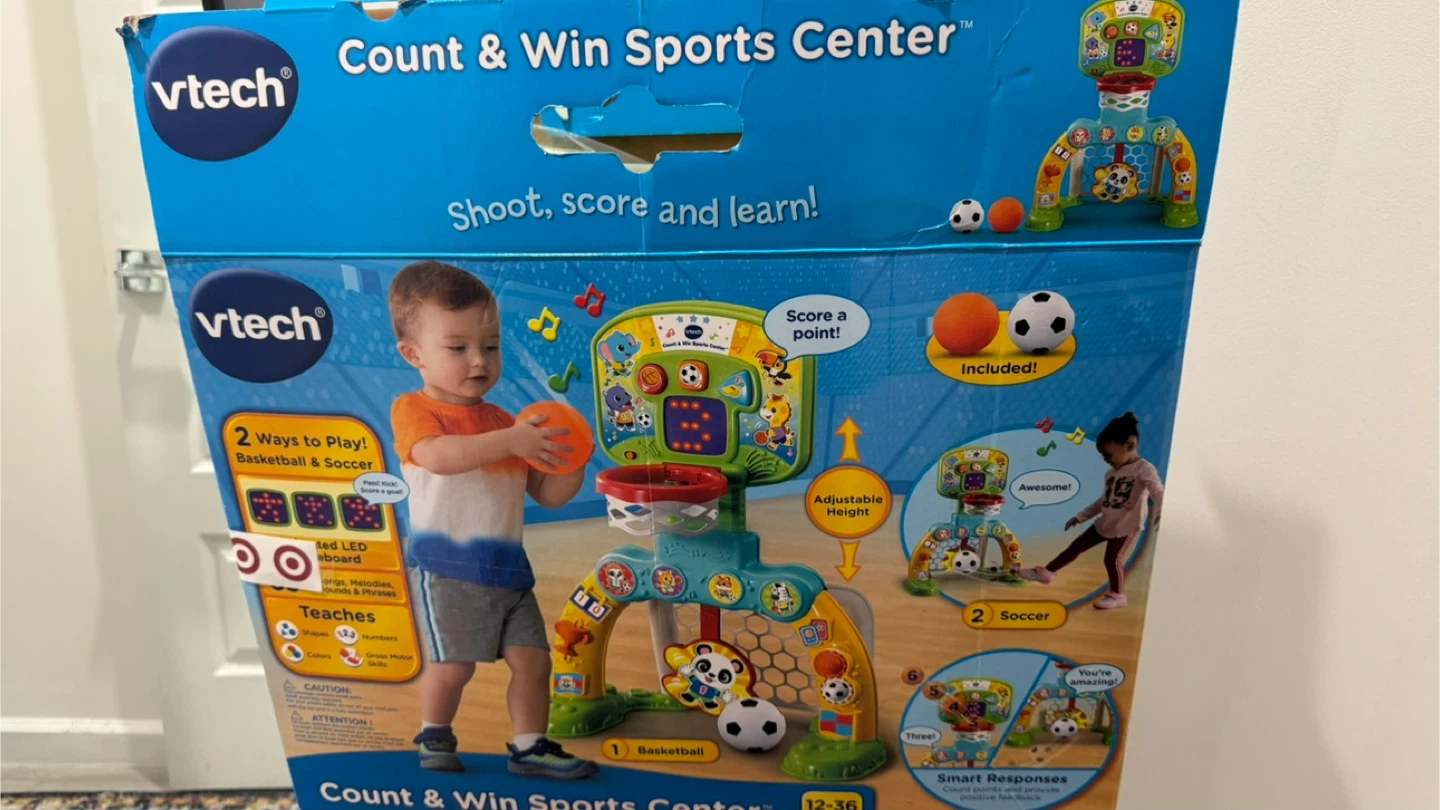 VTech Count & Win Sports Center Basketball & Soccer Toy