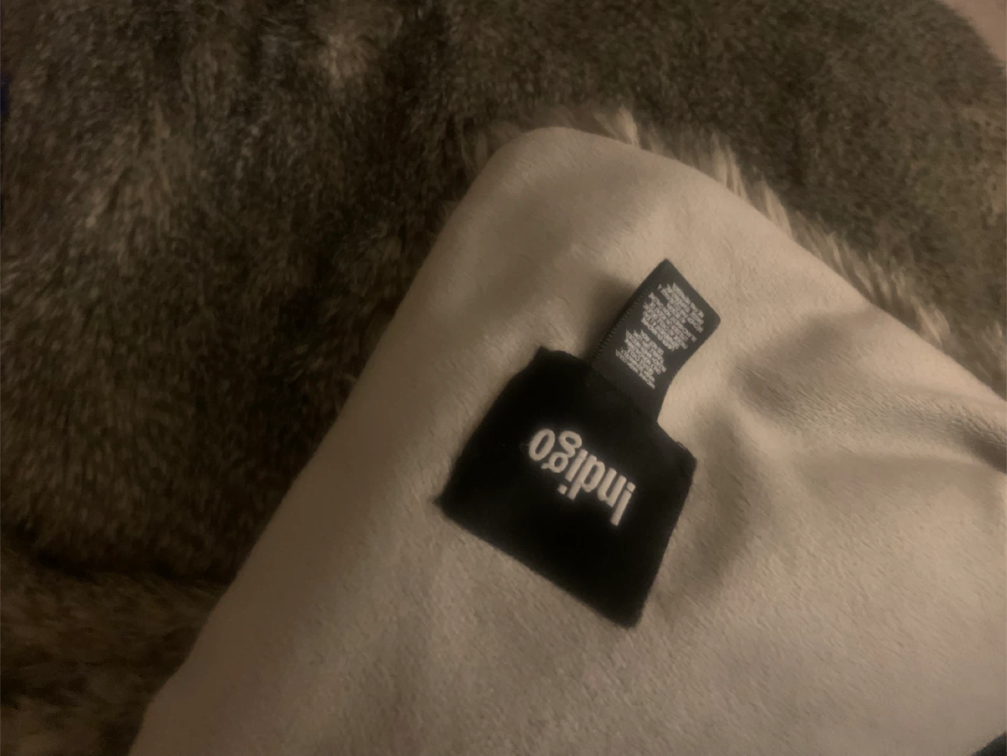 Indigo Faux Fur Throw Blanket - photo 2