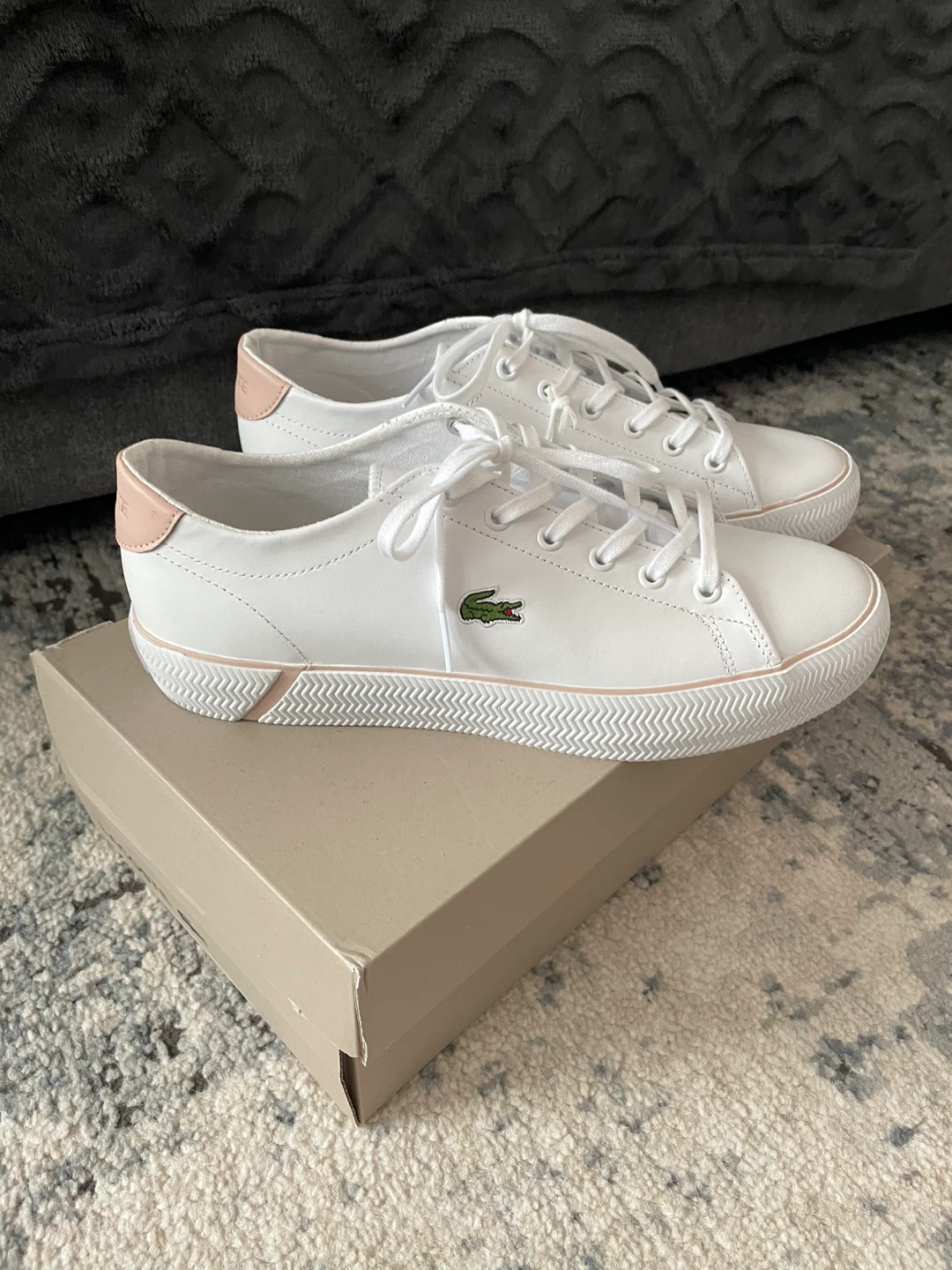 Brand new! Lacoste Women's Gripshot Leather Sneakers - White - photo 2