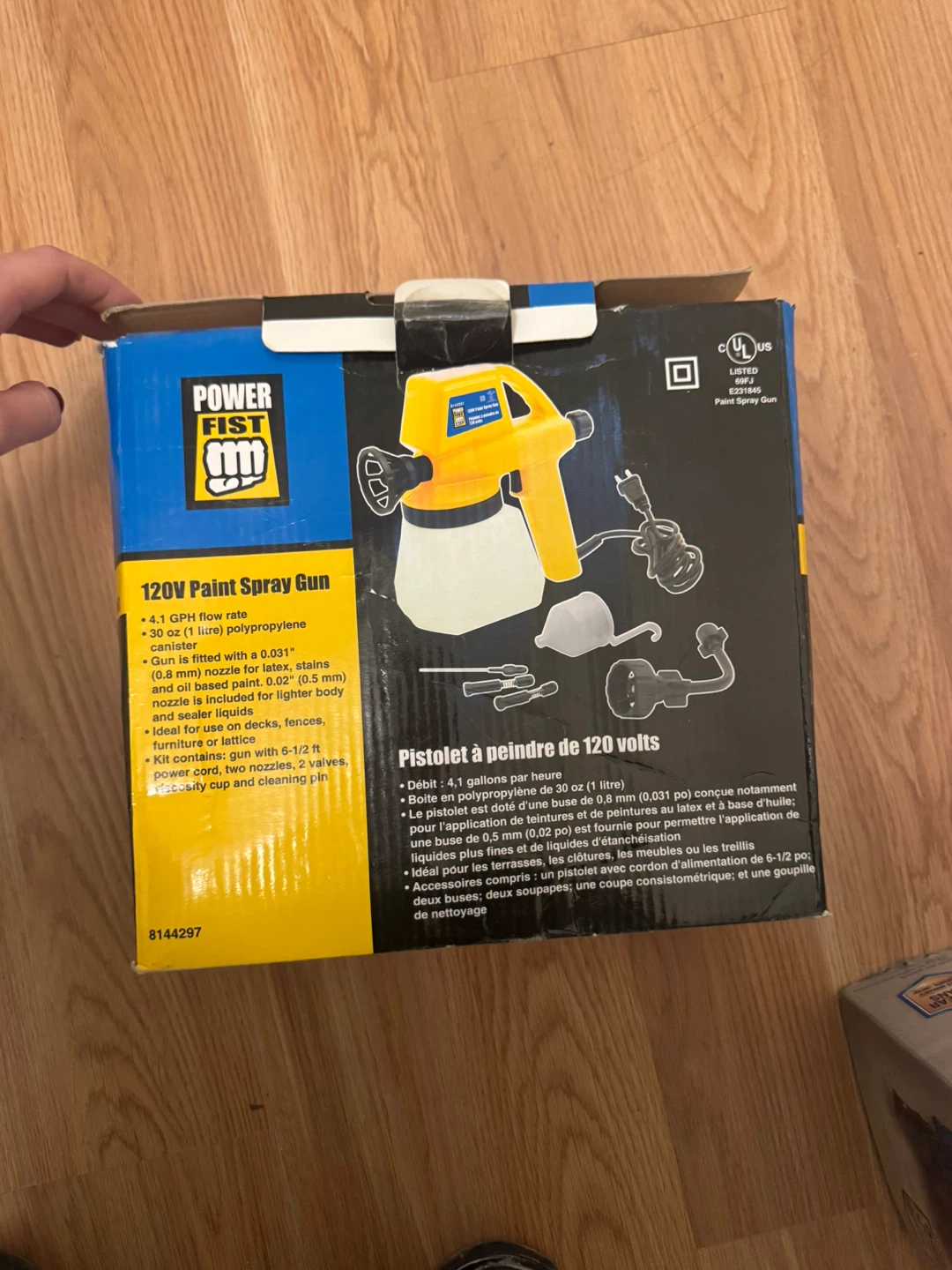 Power Fist 120V Paint Spray Gun