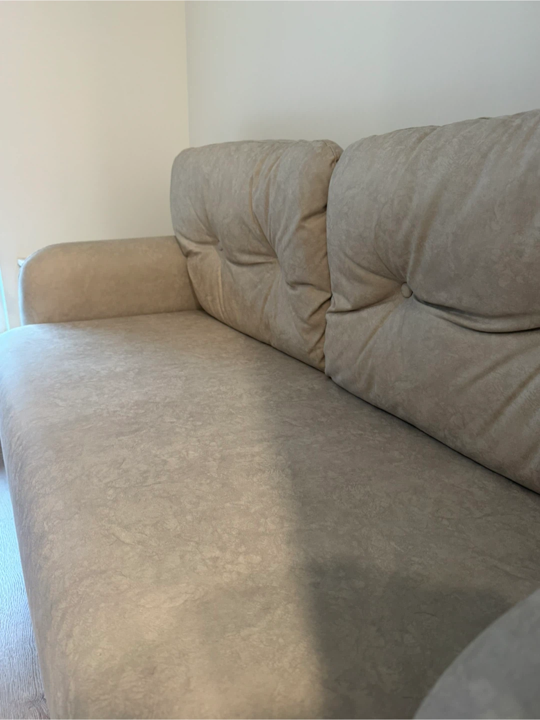 Beige Loveseat Sofa. 2 seater coach - photo 2