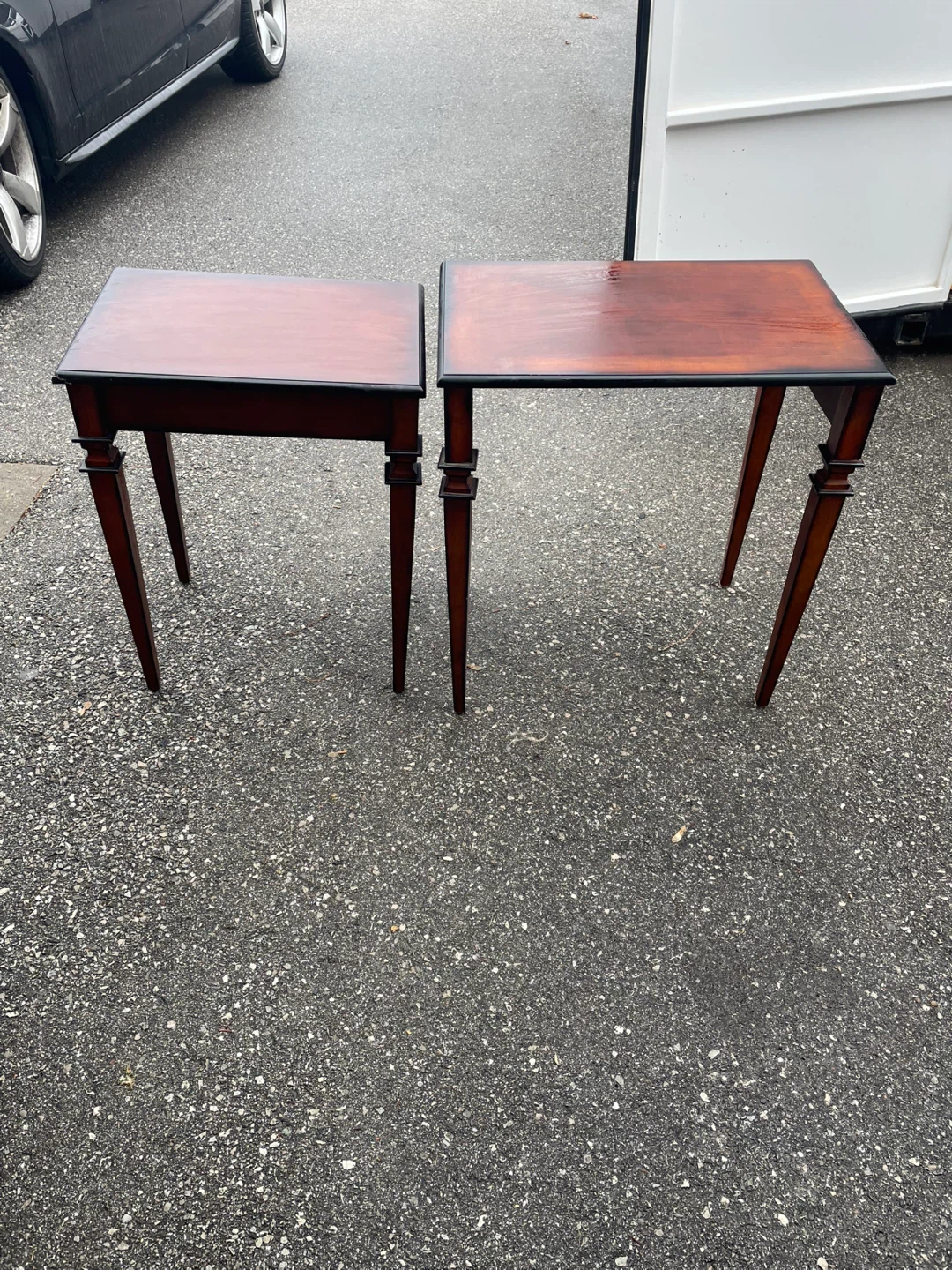 2 Wooden Accent Tables - photo 2